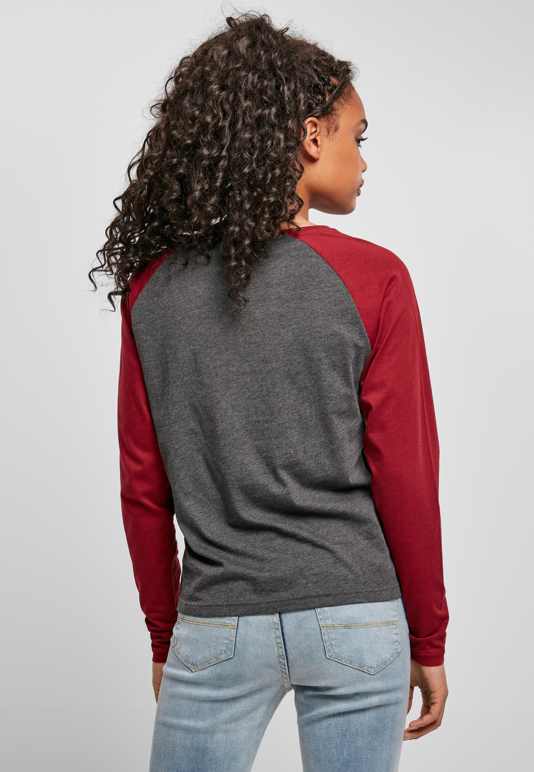 URBAN CLASSICS Langarmshirt »Urban Classics Damen Ladies Contrast Raglan Longsleeve«, (1 tlg.)