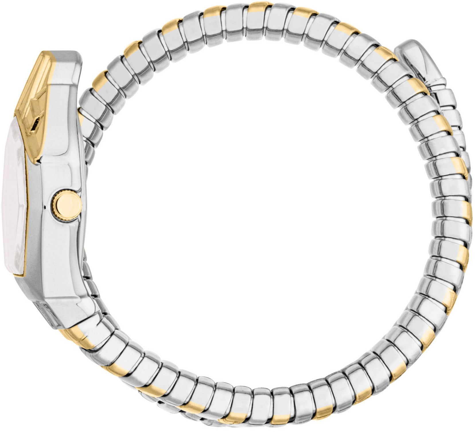 Just Cavalli Time Quarzuhr »Signature Snake«, Armbanduhr,Damenuhr,Edelstahlband,Perlmutt-Zifferblatt,Kristallsteine
