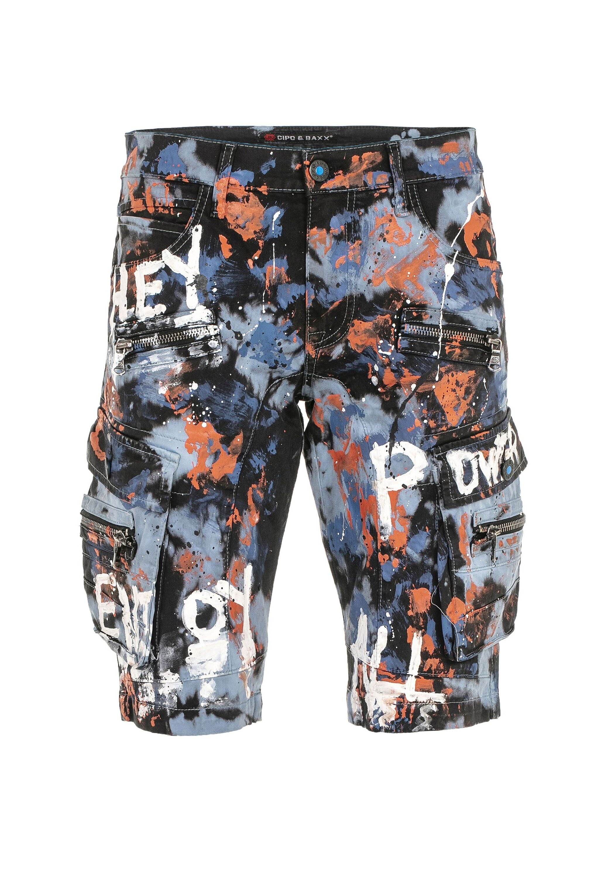 Cipo & Baxx Jeansbermudas »Bermuda & Short«, mit angesagtem Denim-Coating, CK204
