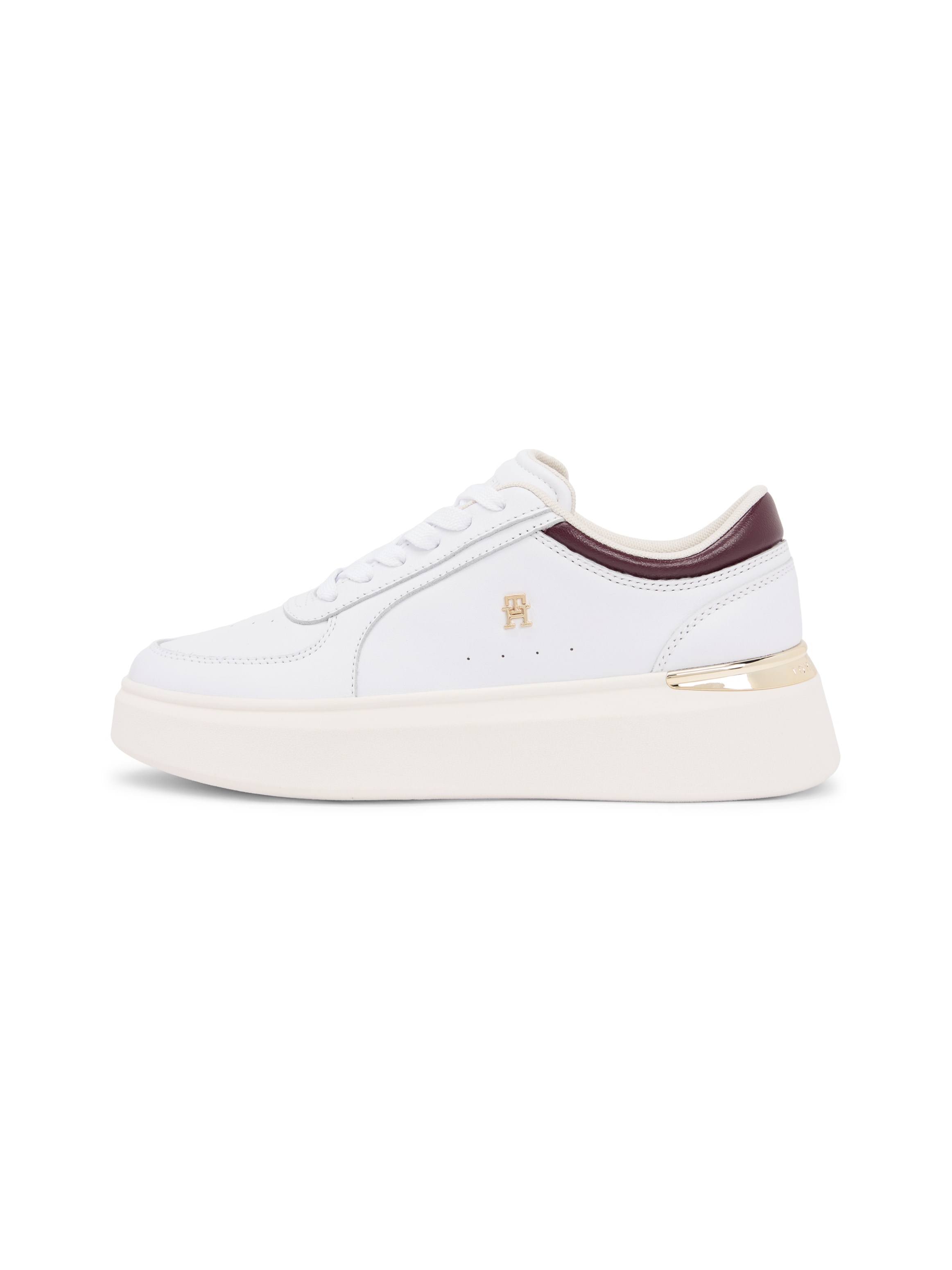 Tommy Hilfiger Plateausneaker »SHINY LEATHER PLATFORM SNEAKER«
