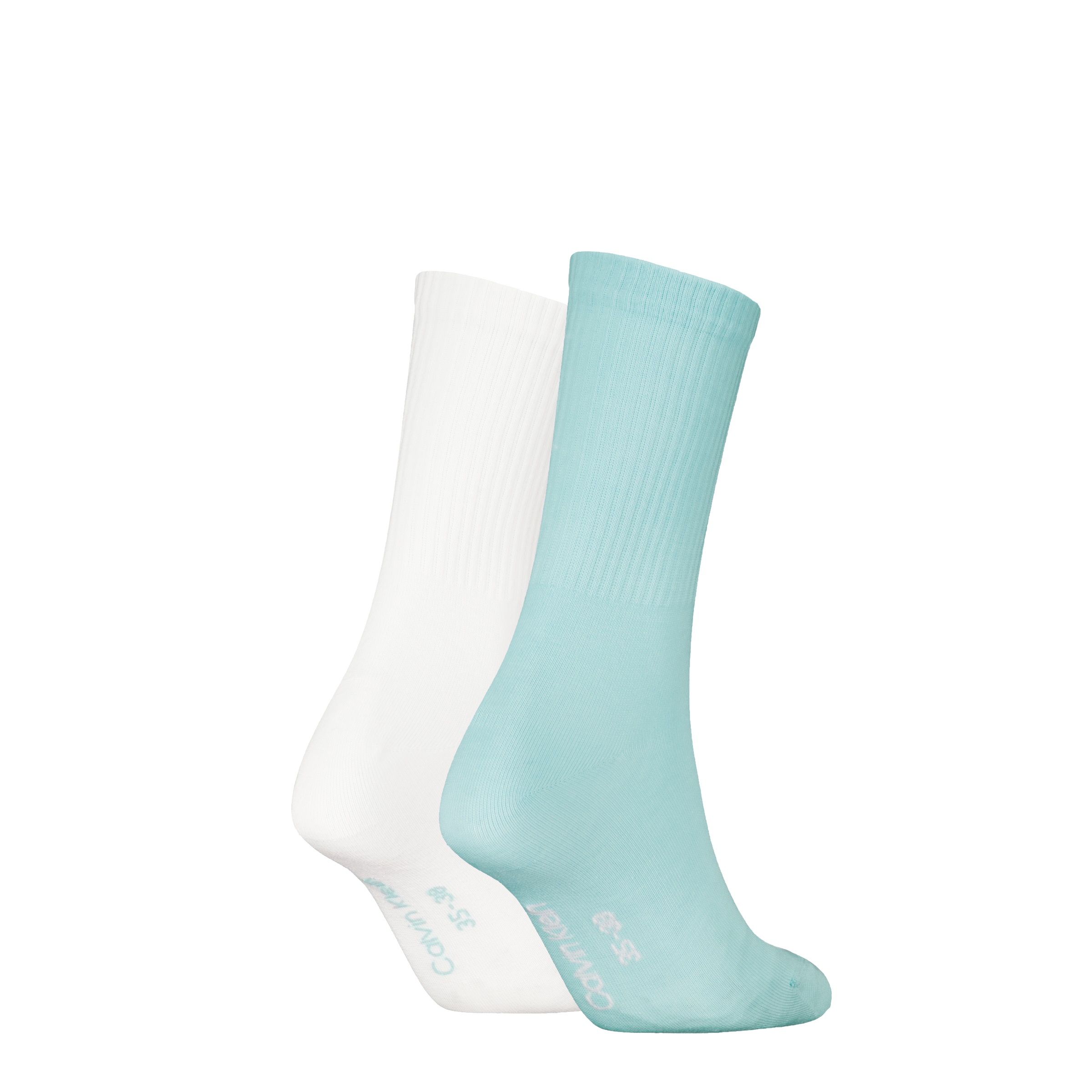 Calvin Klein Jeans Socken »CKJ WOMEN SOCK 2P MONOGRAM«, (2 Paar, 2 Paar), mit Logostickerei