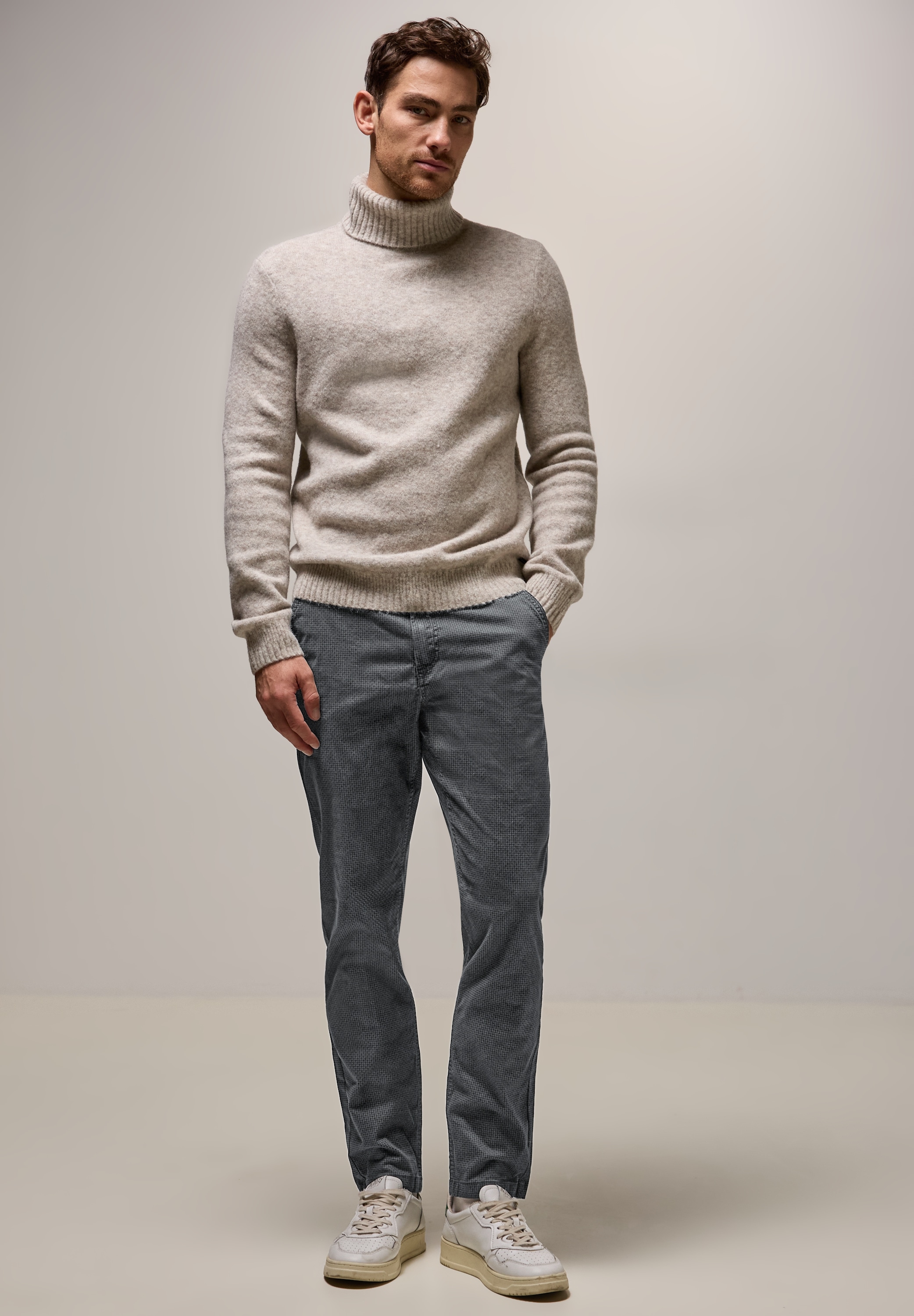 STREET ONE MEN Chinohose, Middle Waist