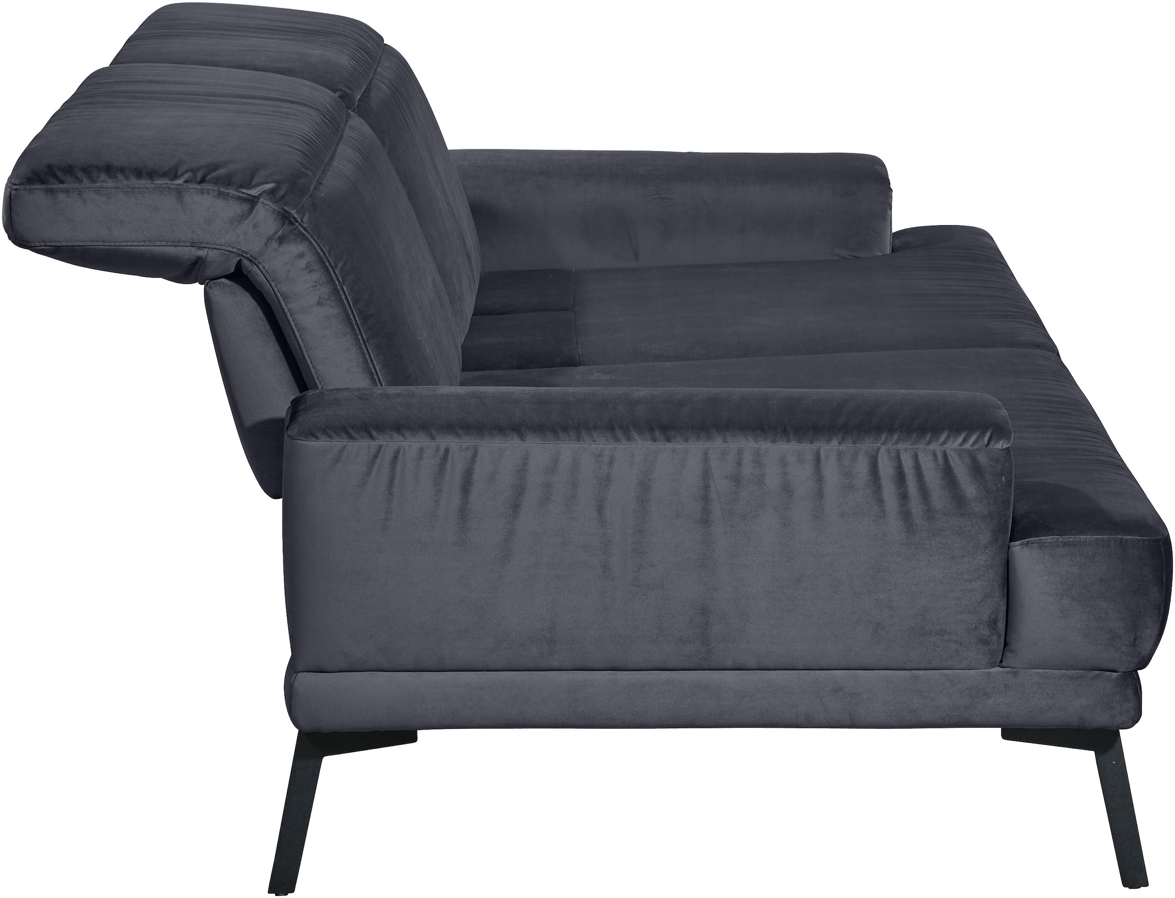 Musterring 3-Sitzer »MR 4580«, inkl. Kopf- und Sitztiefenverstellung, Fuß schwarz, B228 x T103 cm