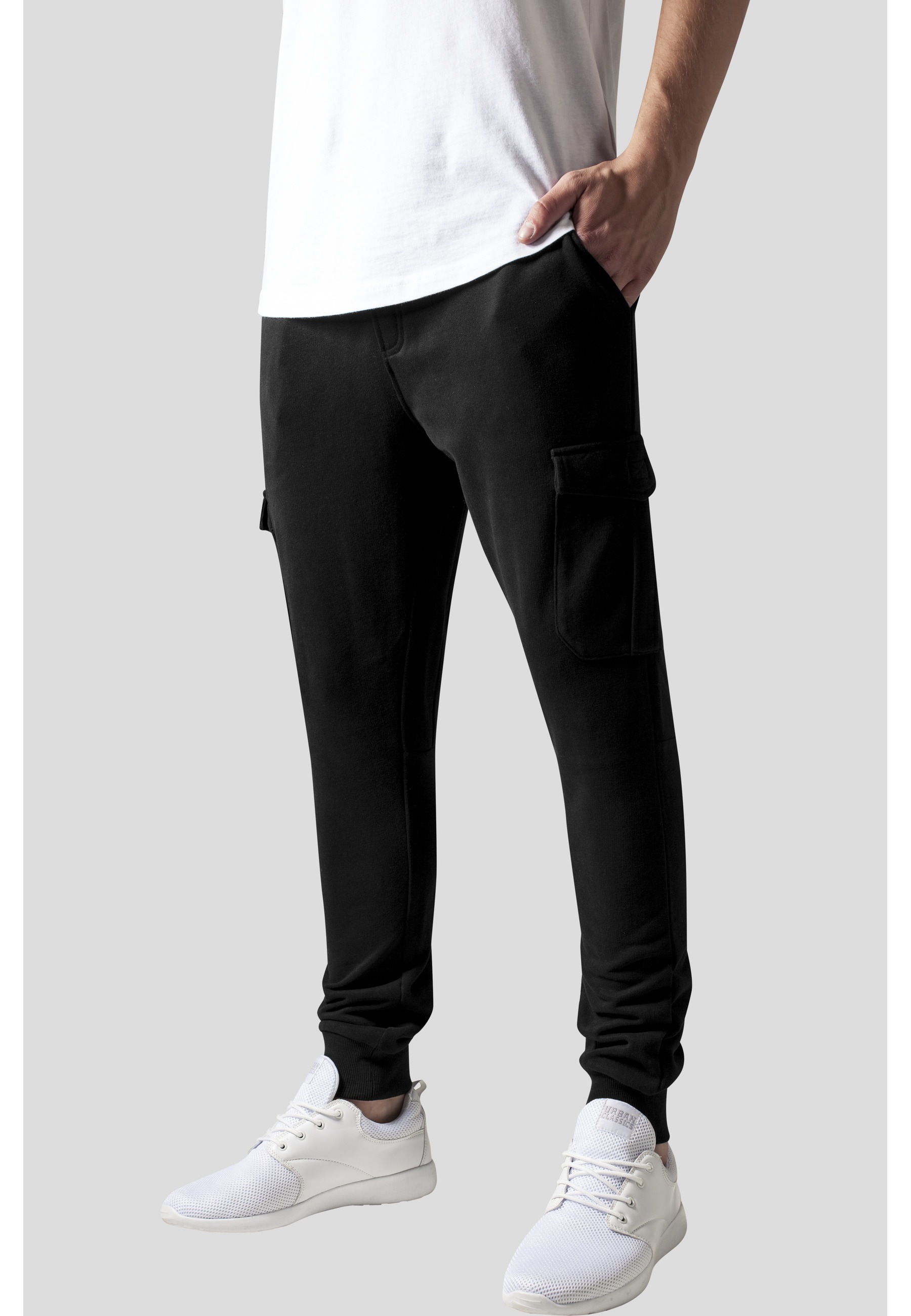 URBAN CLASSICS Cargohose »Urban Classics Herren Fitted Cargo Sweatpants«