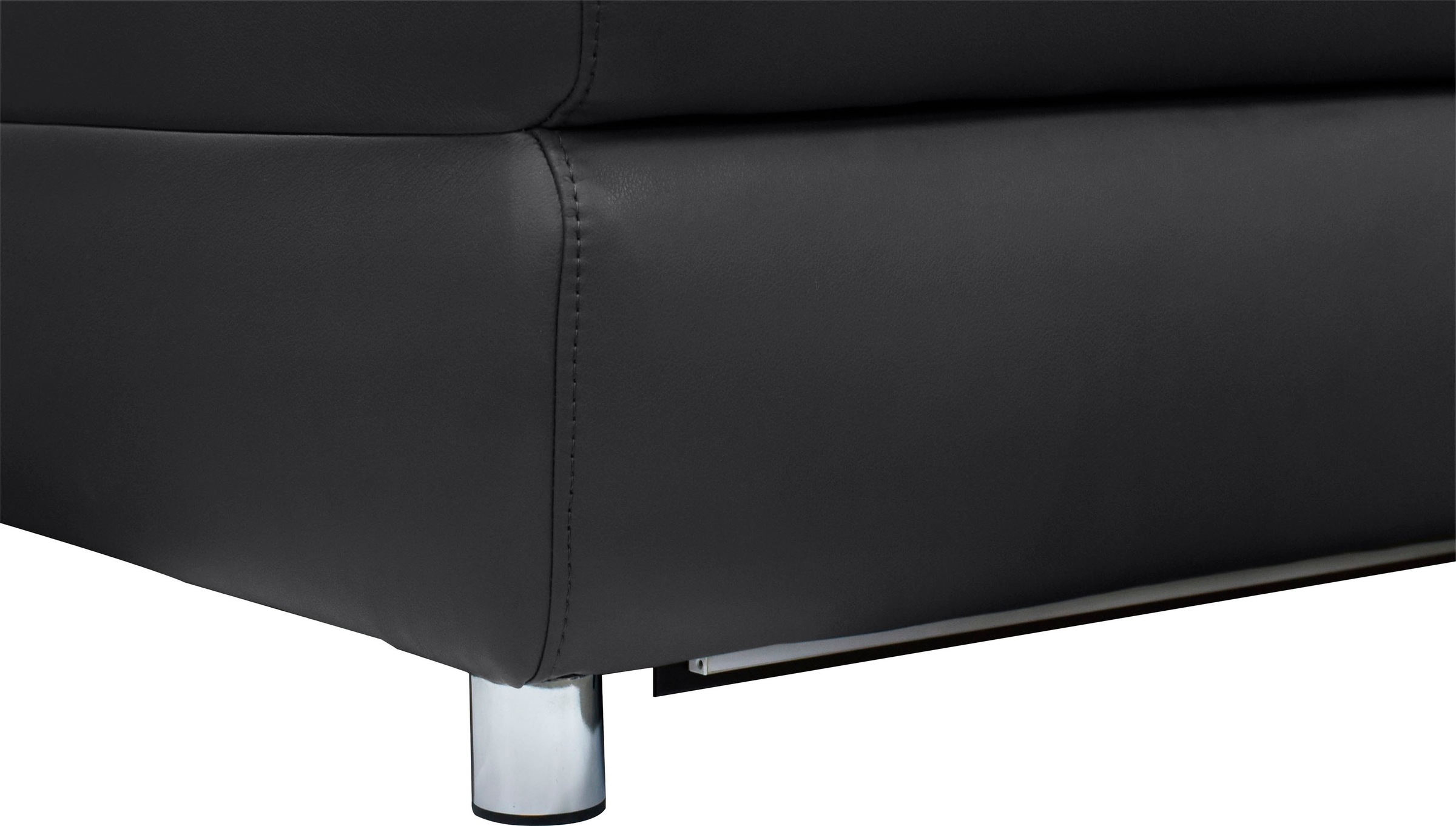 Places of Style Ecksofa »Pareli, L-Form, 259cm,m. Recamiere, Echtleder, Kunstleder, Webstoff«, man. o. elektr. Relaxfunktion, USB/Kopfteilverstellg u. LED