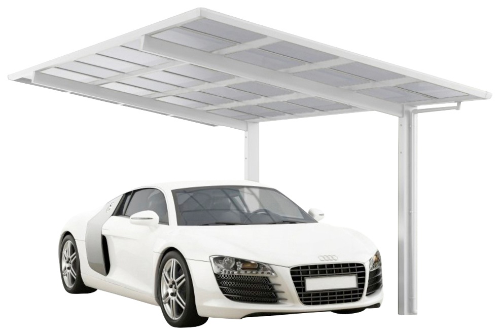 Ximax Einzelcarport "Linea Typ 80 Standard-Winterweiss", Aluminium, 257 cm, weiß, Aluminium