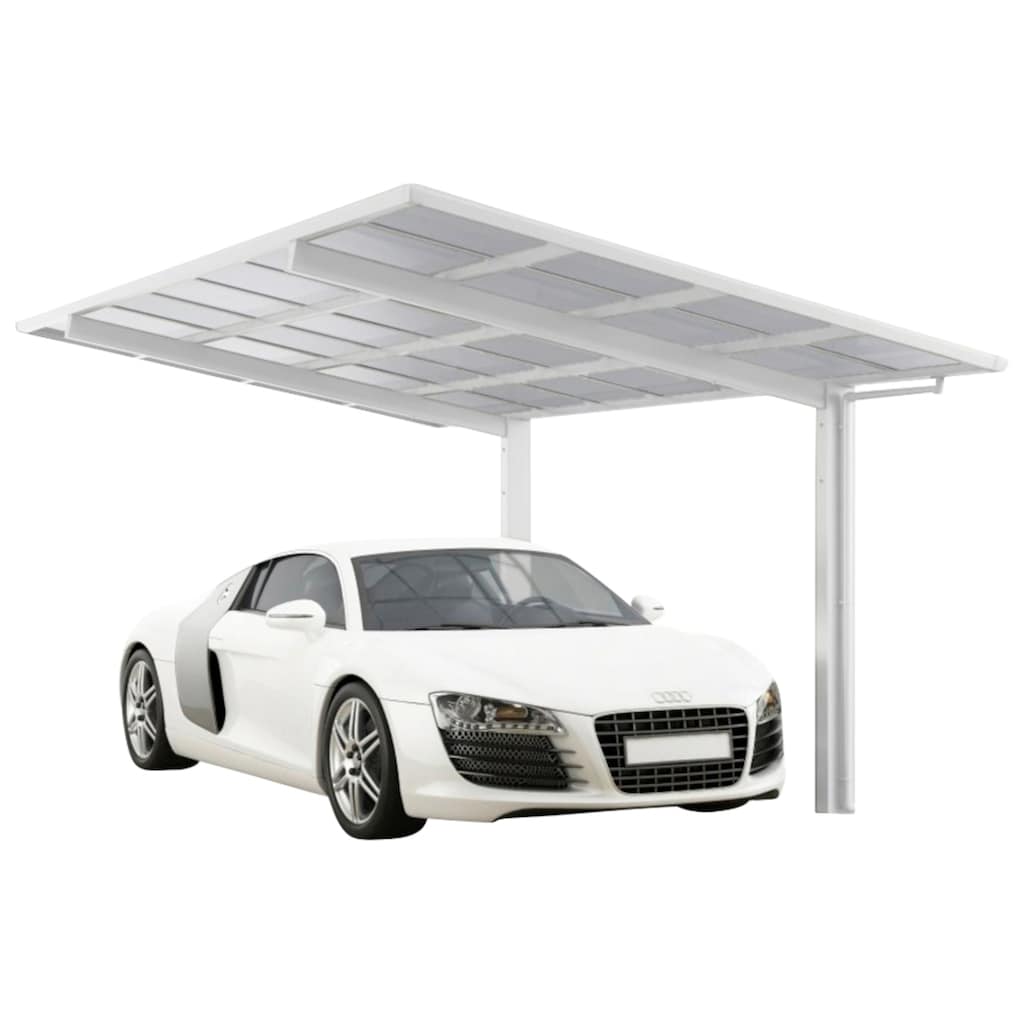 Ximax Einzelcarport »Linea Typ 80 Standard-Winterweiss«, Aluminium, 257 cm, weiß