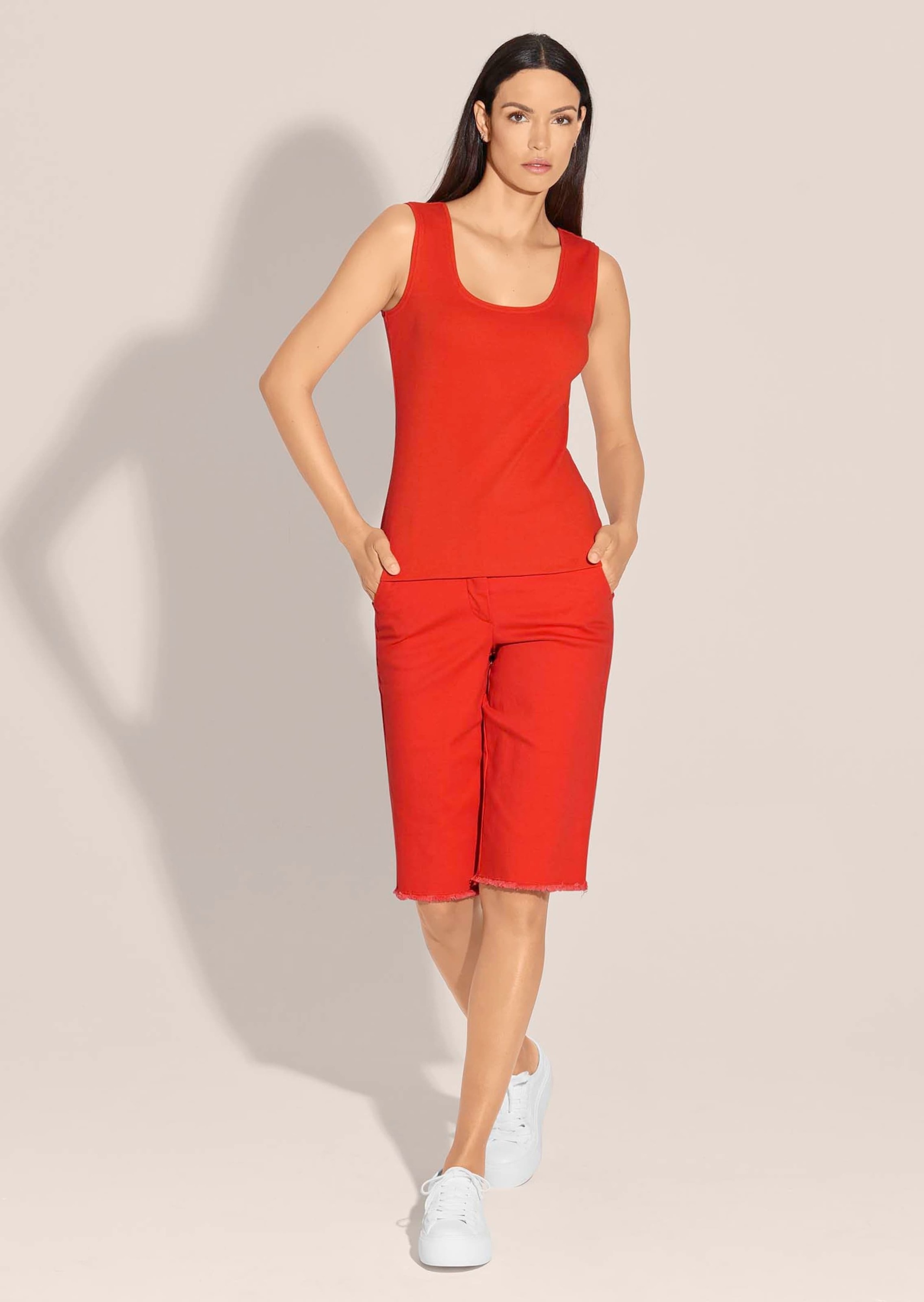 MADELEINE Palazzohose "Bermuda Bermuda mit Fransen" günstig online kaufen