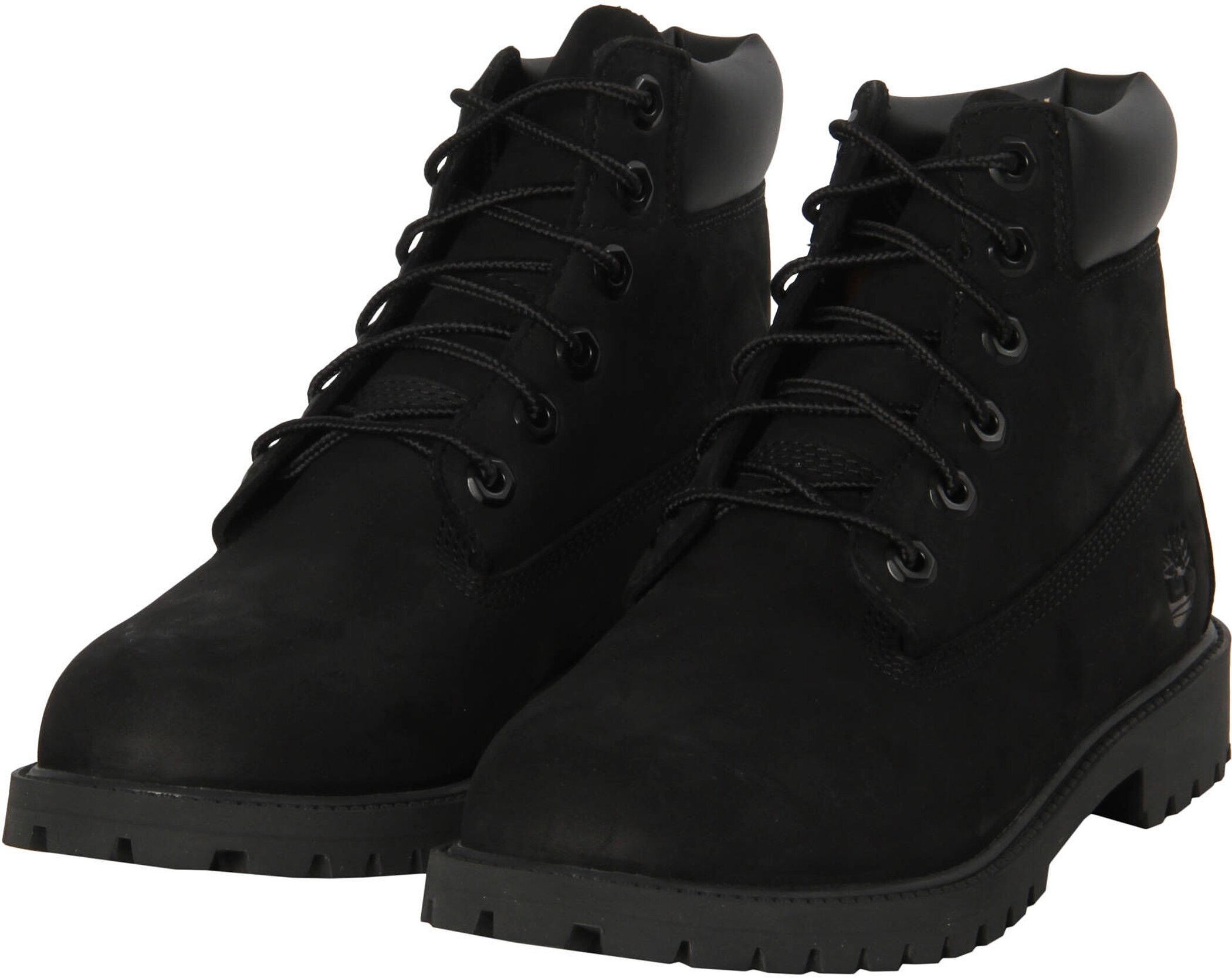 TIMBERLAND Kinder Schnürboots "TIMBERLAND PREMIUM 6 INCH LACE UP WATERPROOF BOOT", Gr. 37, schwarz, Leder, Schuhe, Winterstiefel, Schnürstiefel,