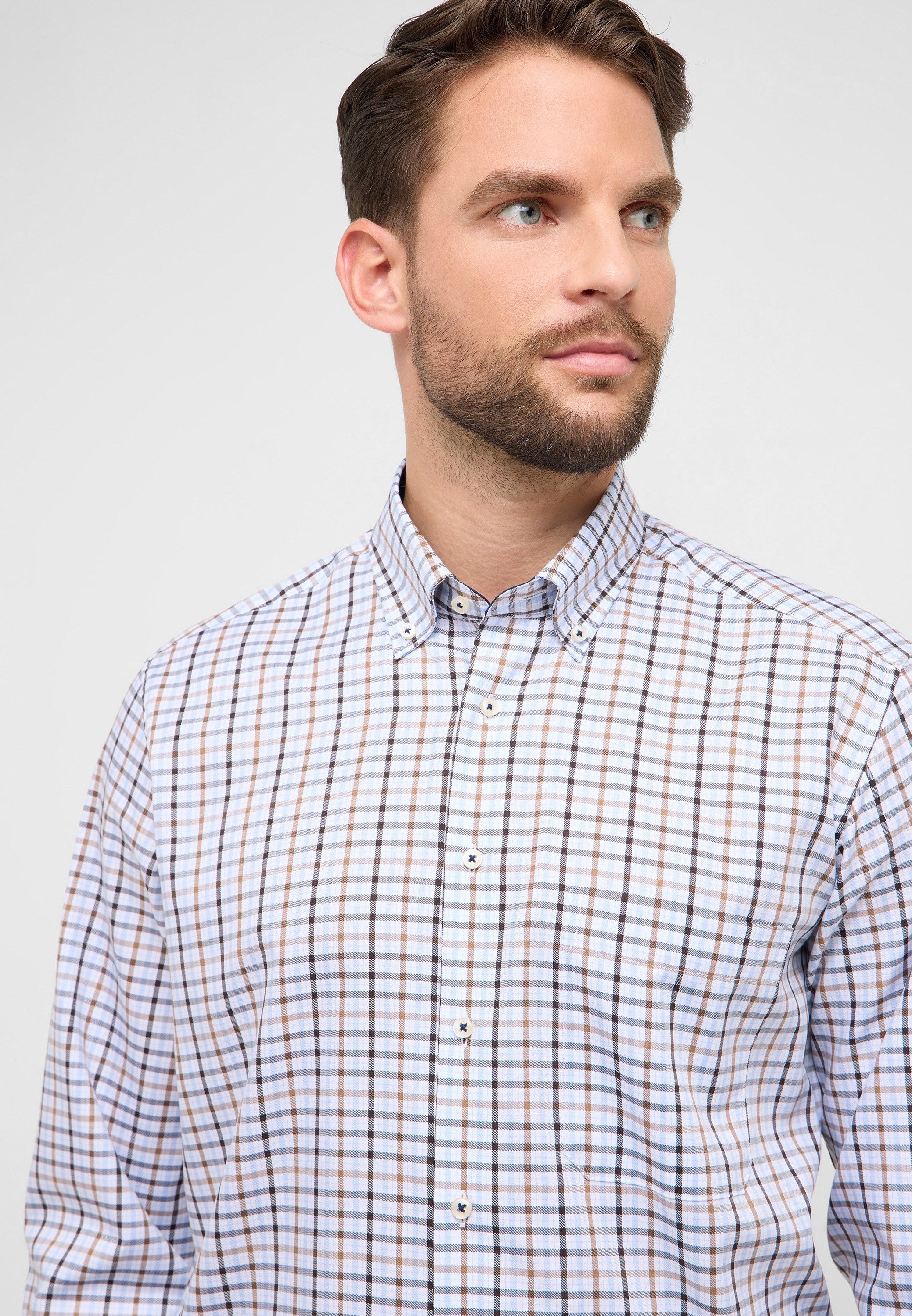 Thumbnail - Eterna Langarmhemd "COMFORT FIT" NON IRON (bügelfrei)