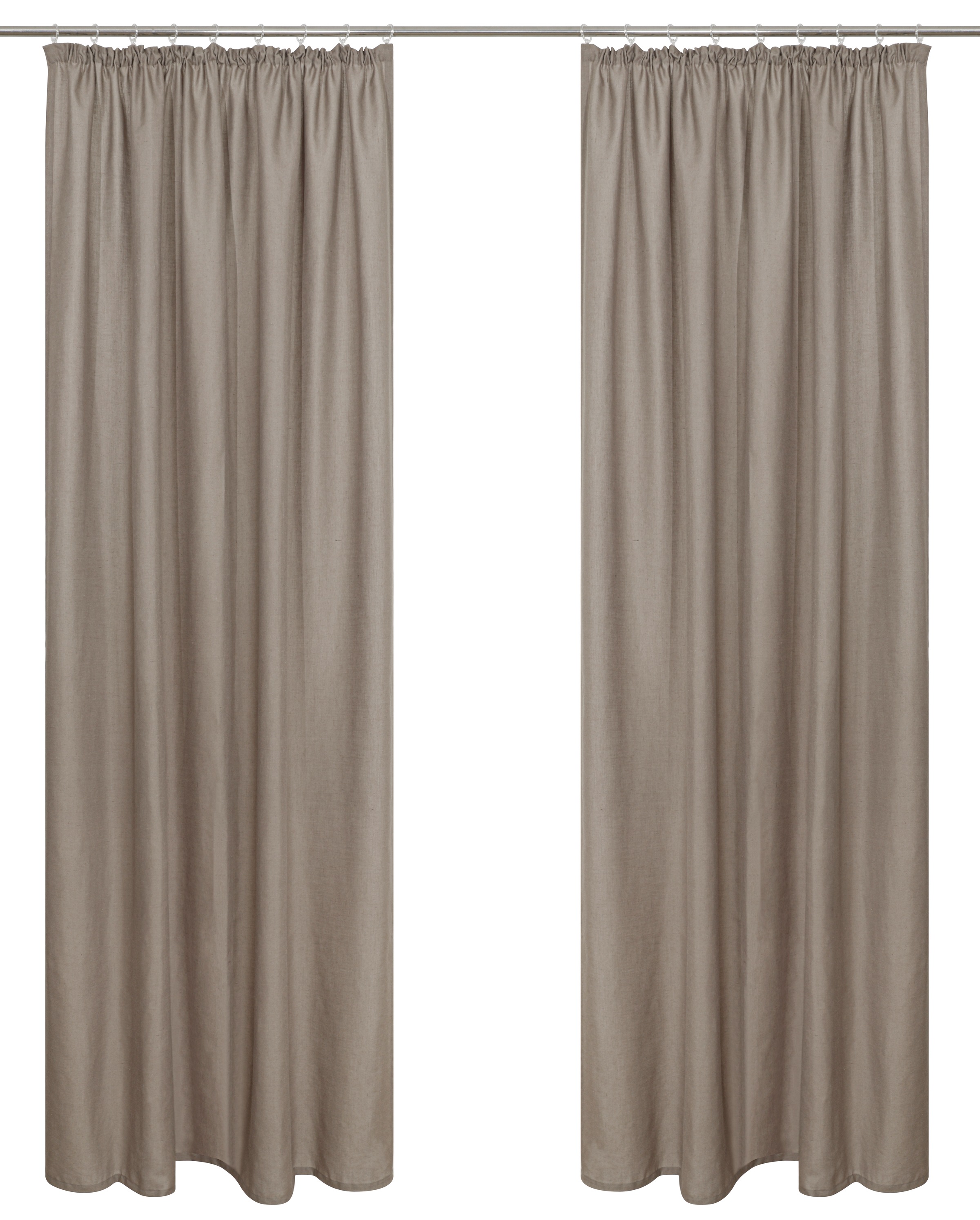 OTTO home Gardine "Rudy" Kräuselband 1 Stk. tlg. Halbtransparent, Leinenlook, Polyester-Leinen Mischung