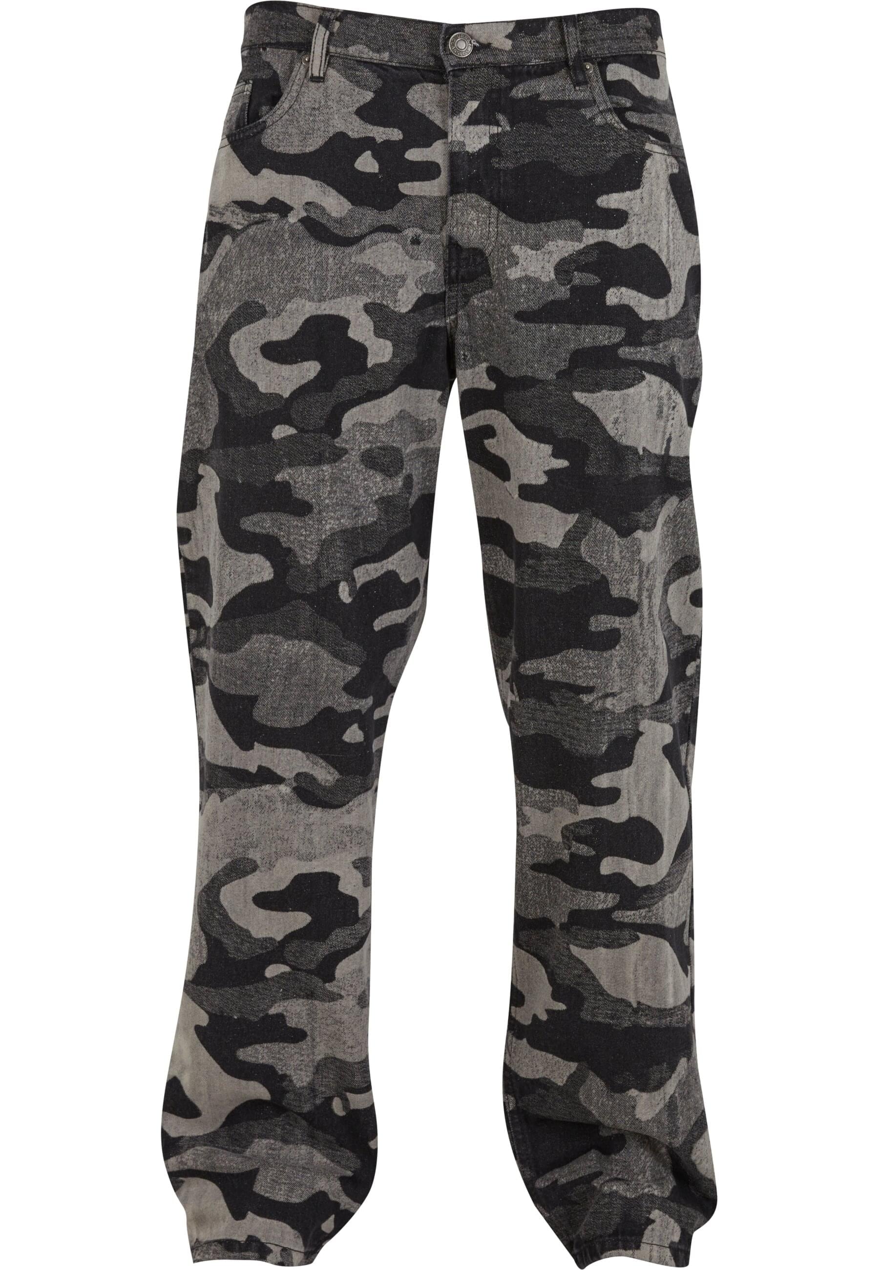 URBAN CLASSICS Cargohose "Urban Classics Laser Camo Printed Jeans" günstig online kaufen