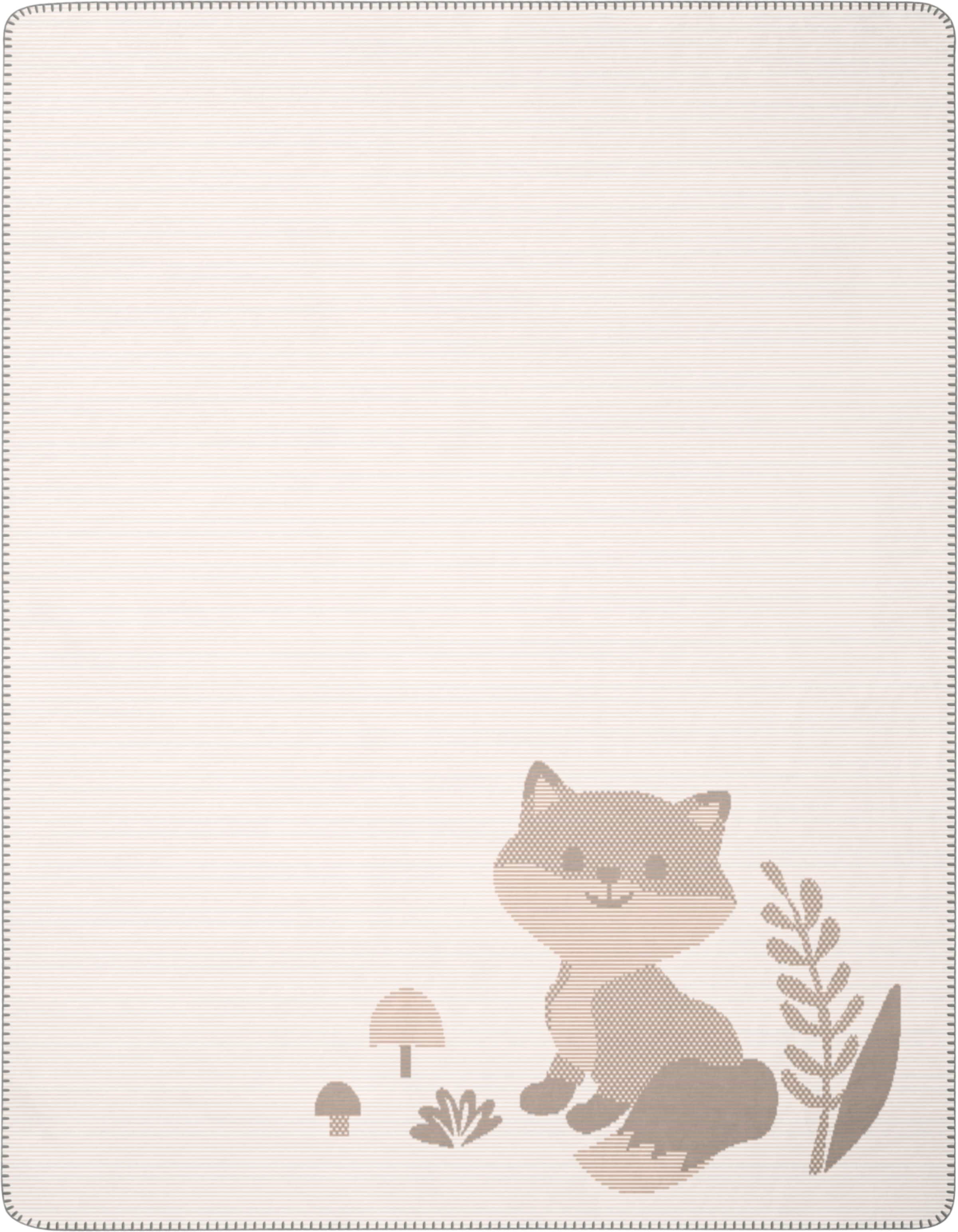 Biederlack Babydecke "Babydecke Foxy" 75 x 100, mit Zierstich günstig online kaufen