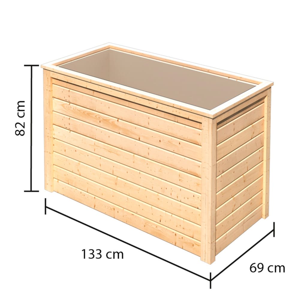 KONIFERA Hochbeet »1«, BxTxH: 133x69x82 cm