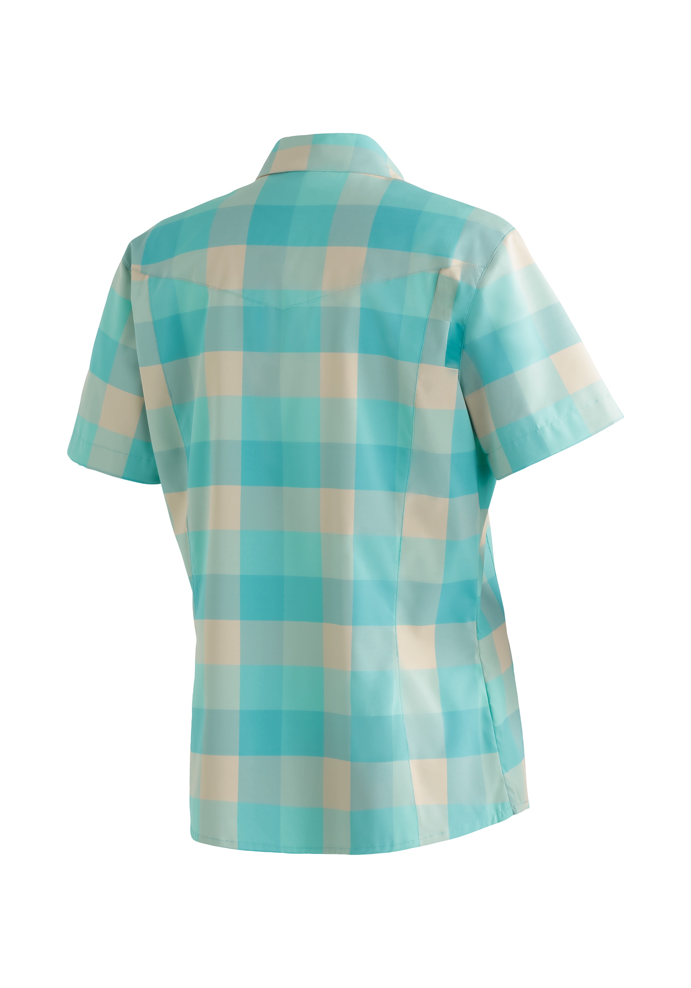 Maier Sports Outdoorbluse »Kendra S/S W«, Damen Kurzarmbluse, pflegeleichte Karobluse