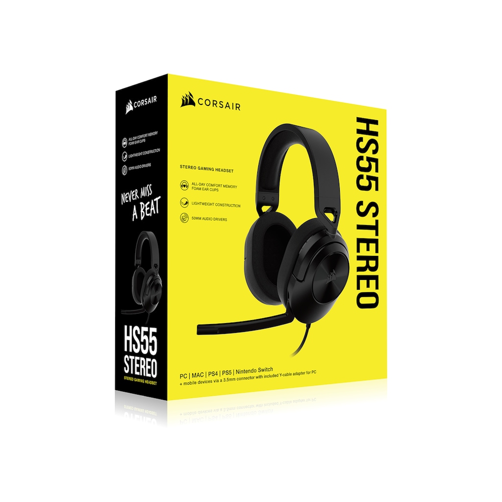 Corsair Gaming-Headset »HS55 Stereo Carbon«