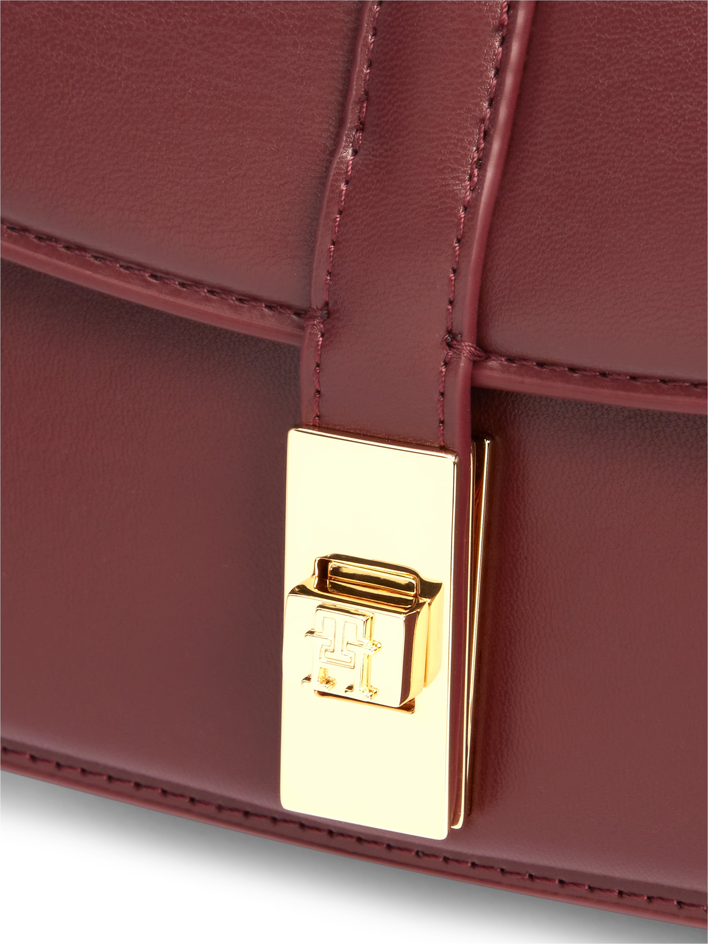 Tommy Hilfiger Umhängetasche »TH HERITAGE CHAIN CROSSOVER« Damen Abendtasche, Schultertasche Handtasche mit Steckverschluss