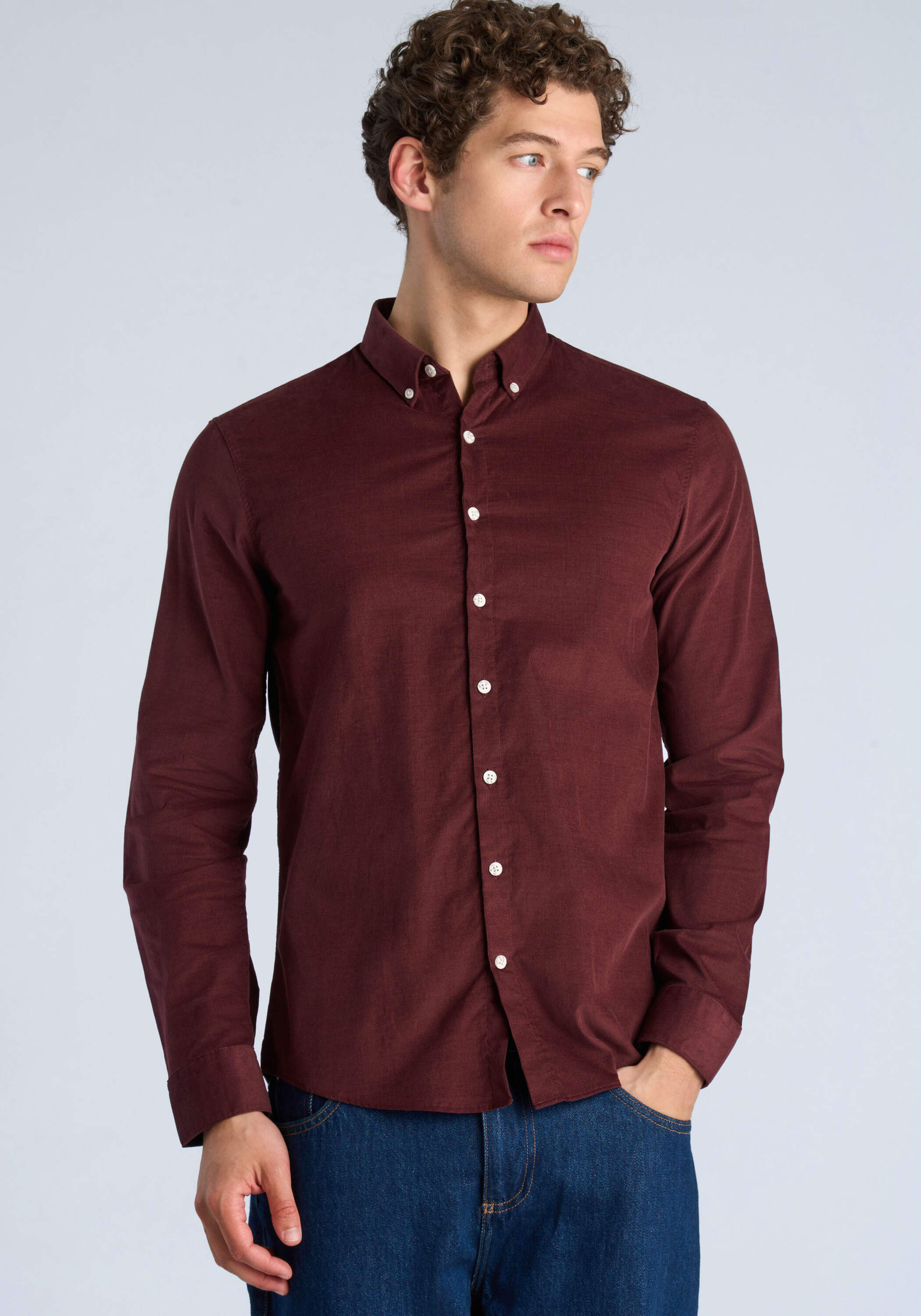 LINDBERGH "Cordhemd (Langarm) Relaxed Fit"