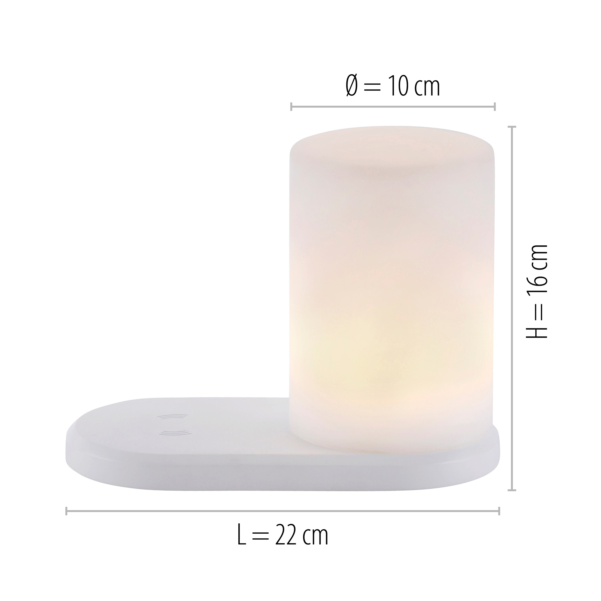 JUST LIGHT LED Außen-Tischleuchte »KENO«, 1 flammig, Leuchtmittel LED-Board | LED fest integriert, IP44