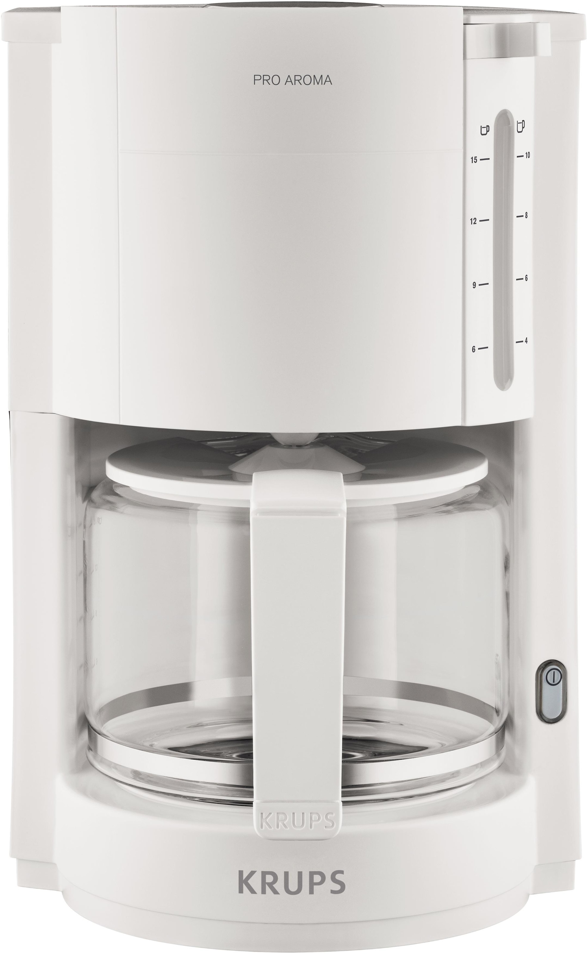 Krups Filterkaffeemaschine »F30908 Pro Aroma«, mit Glaskanne, 1,25L Füllmenge, 10-15 Tassen, 1050W