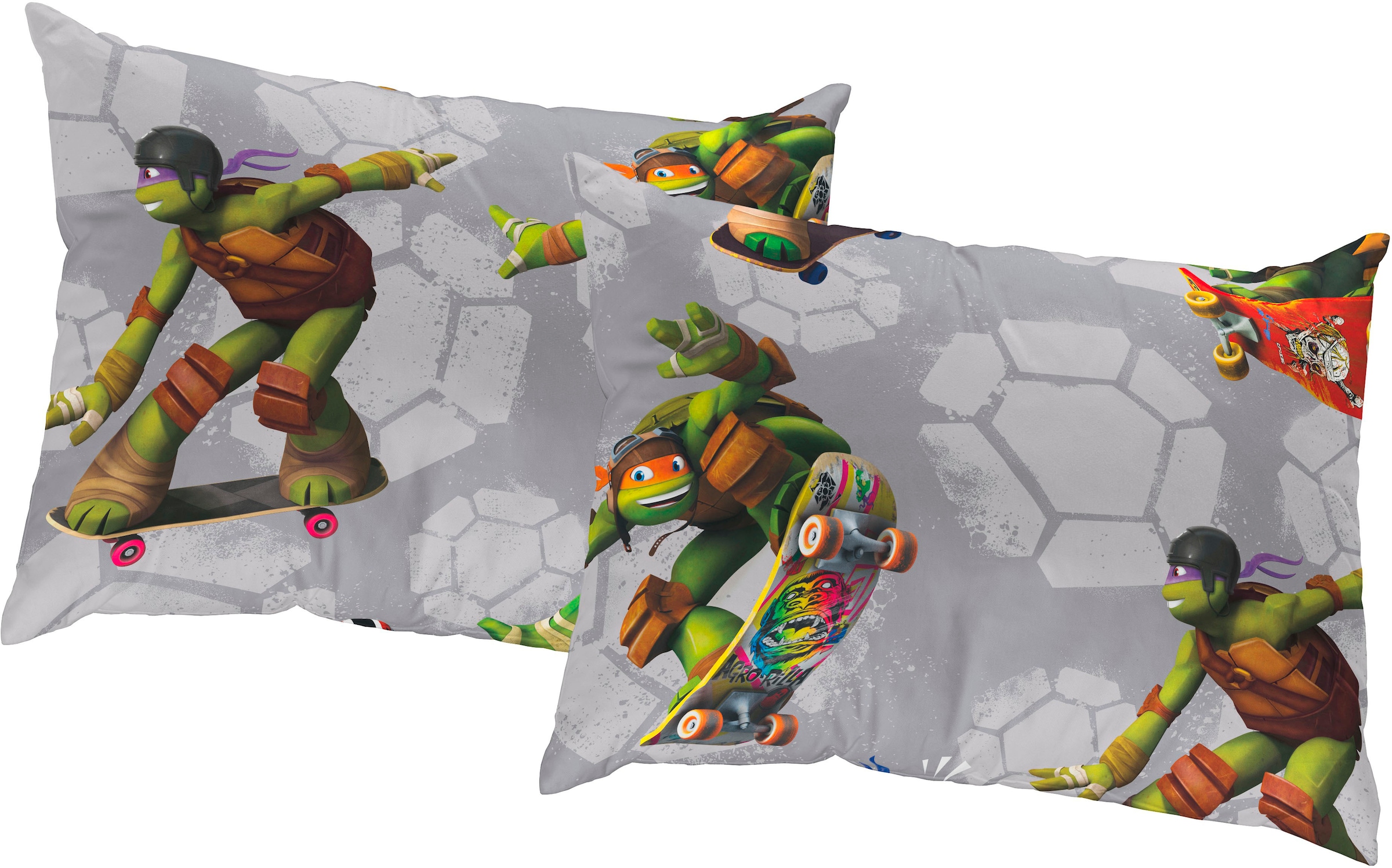 Wirth Dekokissen "Turtles" Nickelodeon, Kissenhülle ohne Füllung, 2 Stück