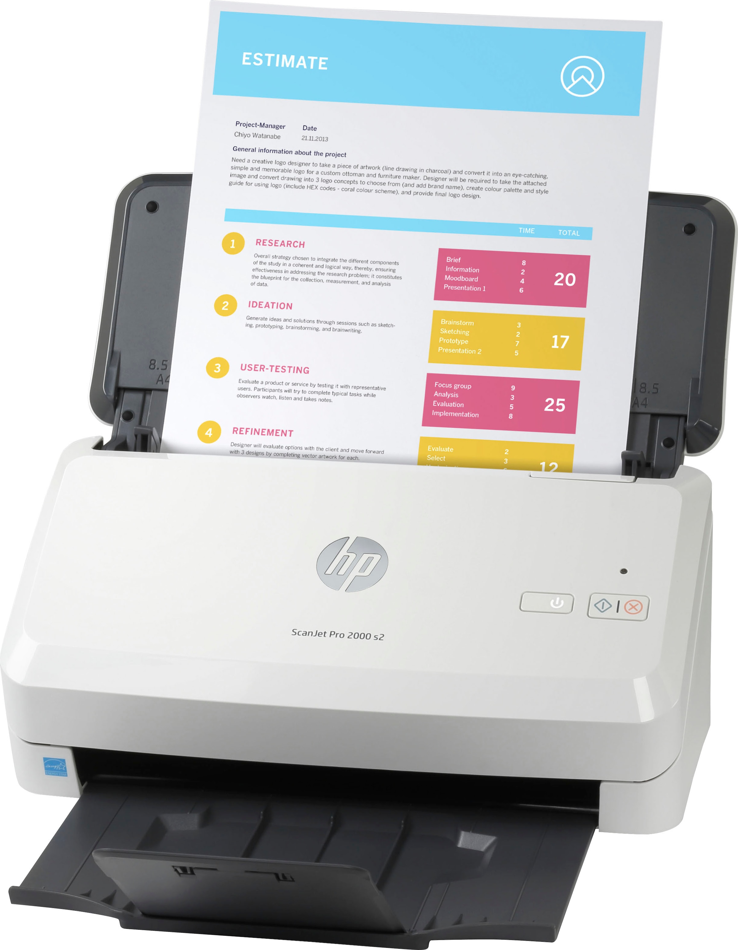 HP Einzugsscanner »Scanner ScanJet Pro 2000 s2« HP+ Instant Ink kompatibel
