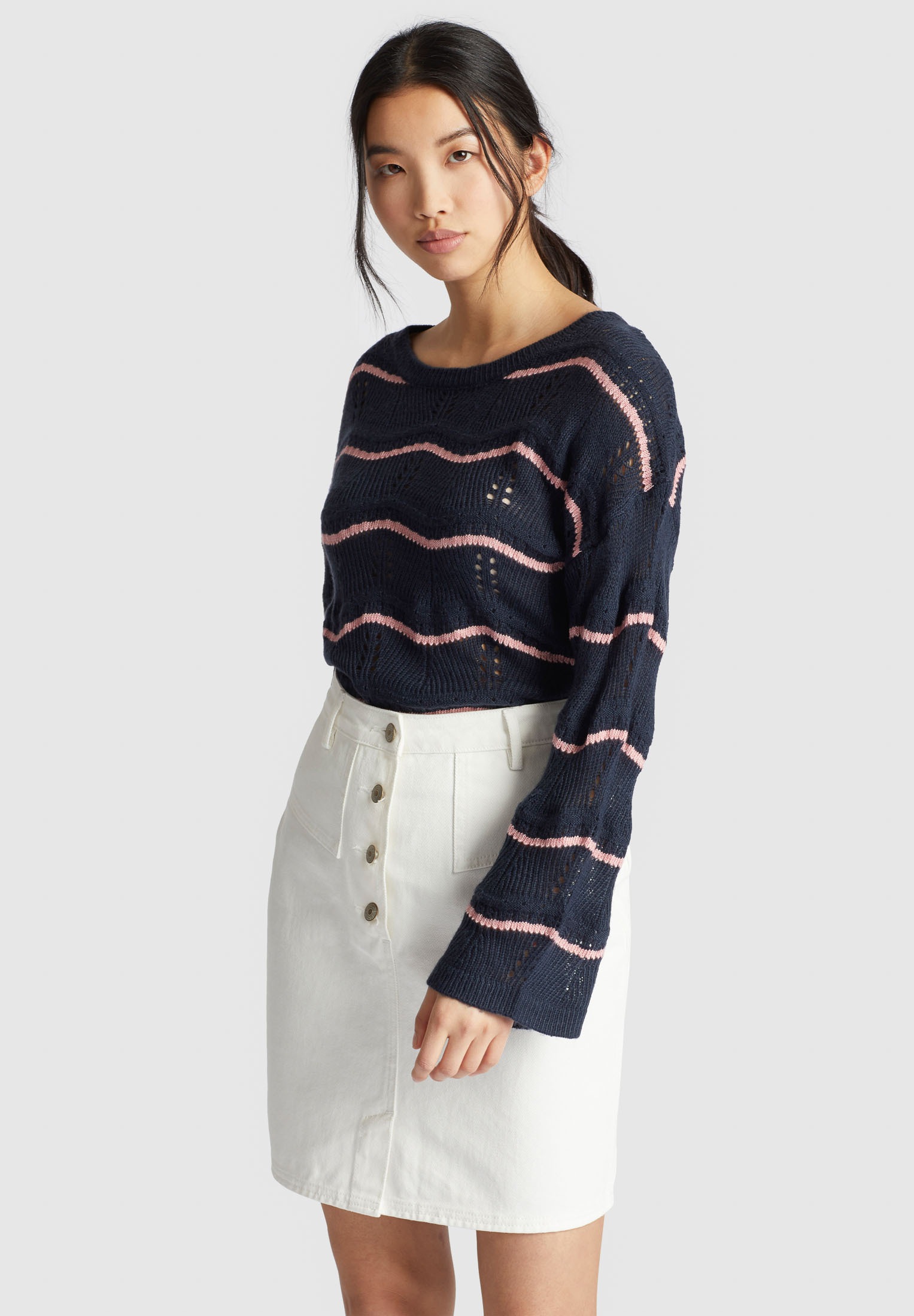 khujo Strickpullover »khujo Pullover BHEKA«, aus weichem Ajourstrick