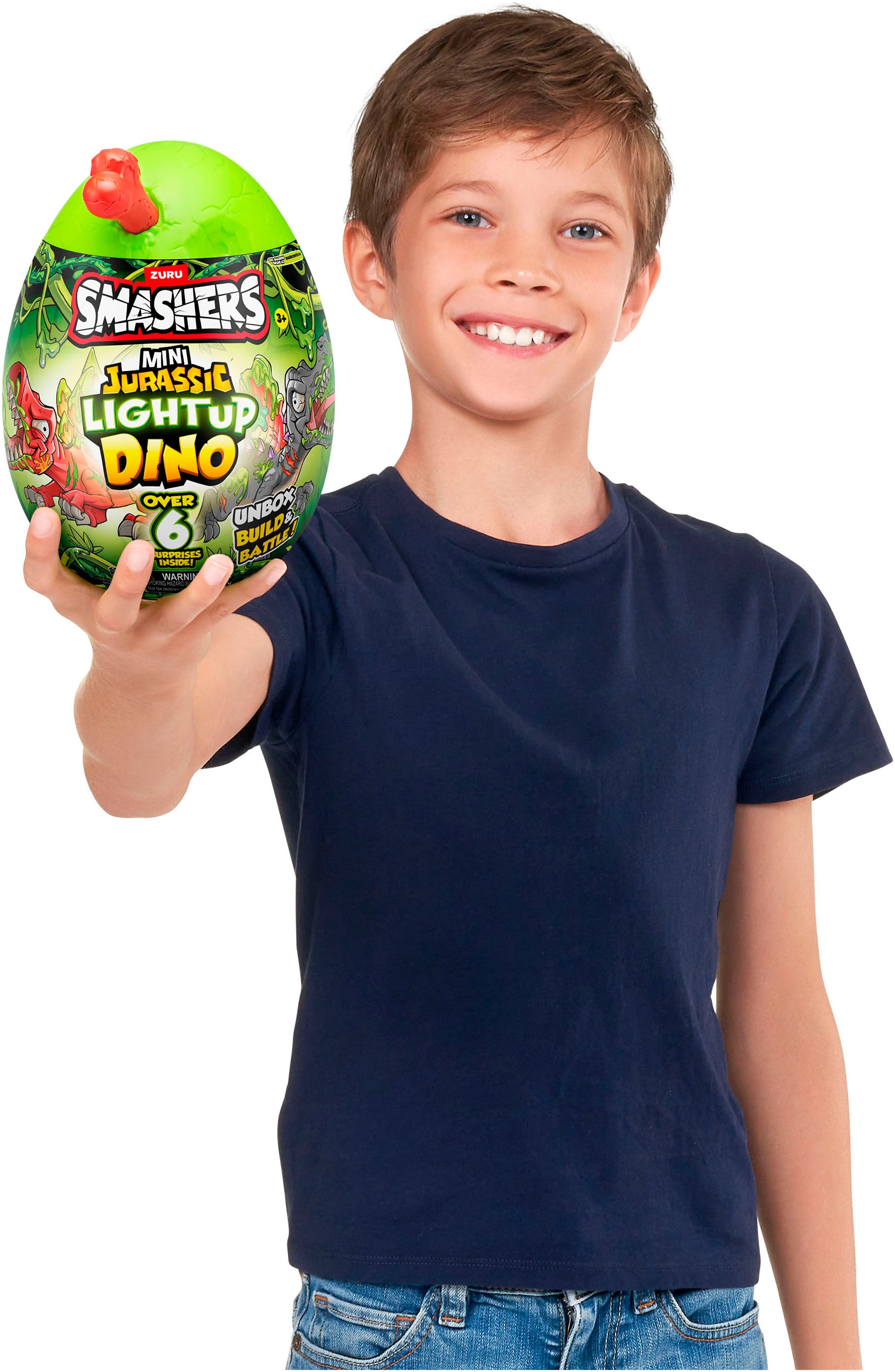 SMASHERS Spielfigur »Smashers, Jurassic Light Up Dino Ei Mini«, mit Funktion; Lieferung erfolgt sortiert (unterschiedliche Charaktere)