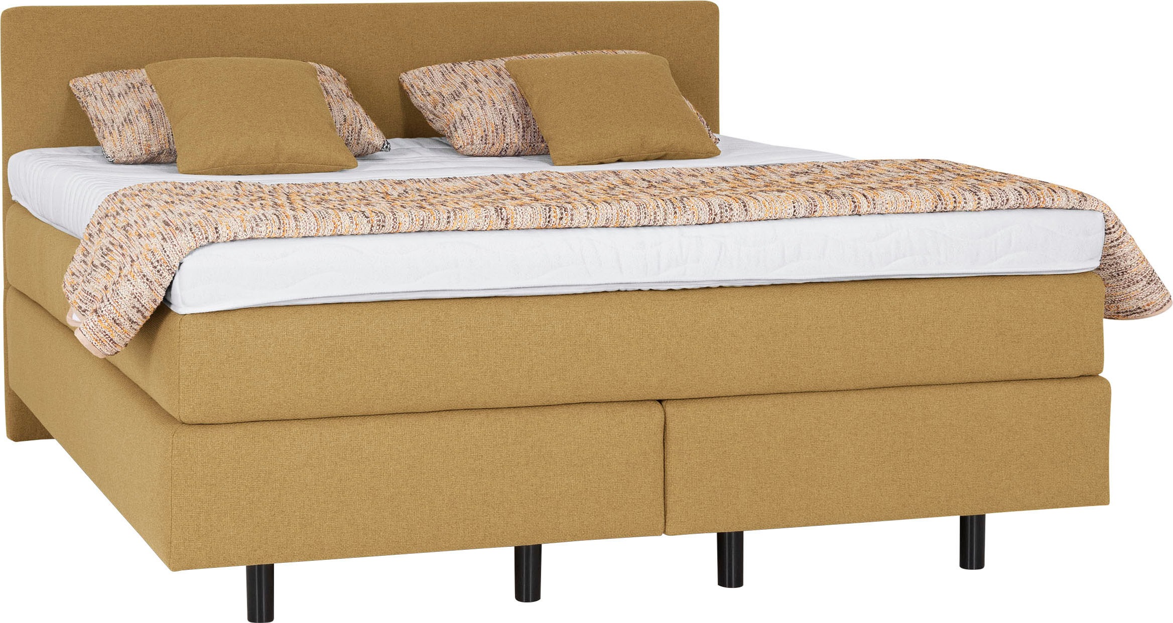 Die PlanBar Boxspringbett »OC-ON23163« inkl. Matratzen, Topper u. Bonellfederkern Unterbau, 160/180x200cm