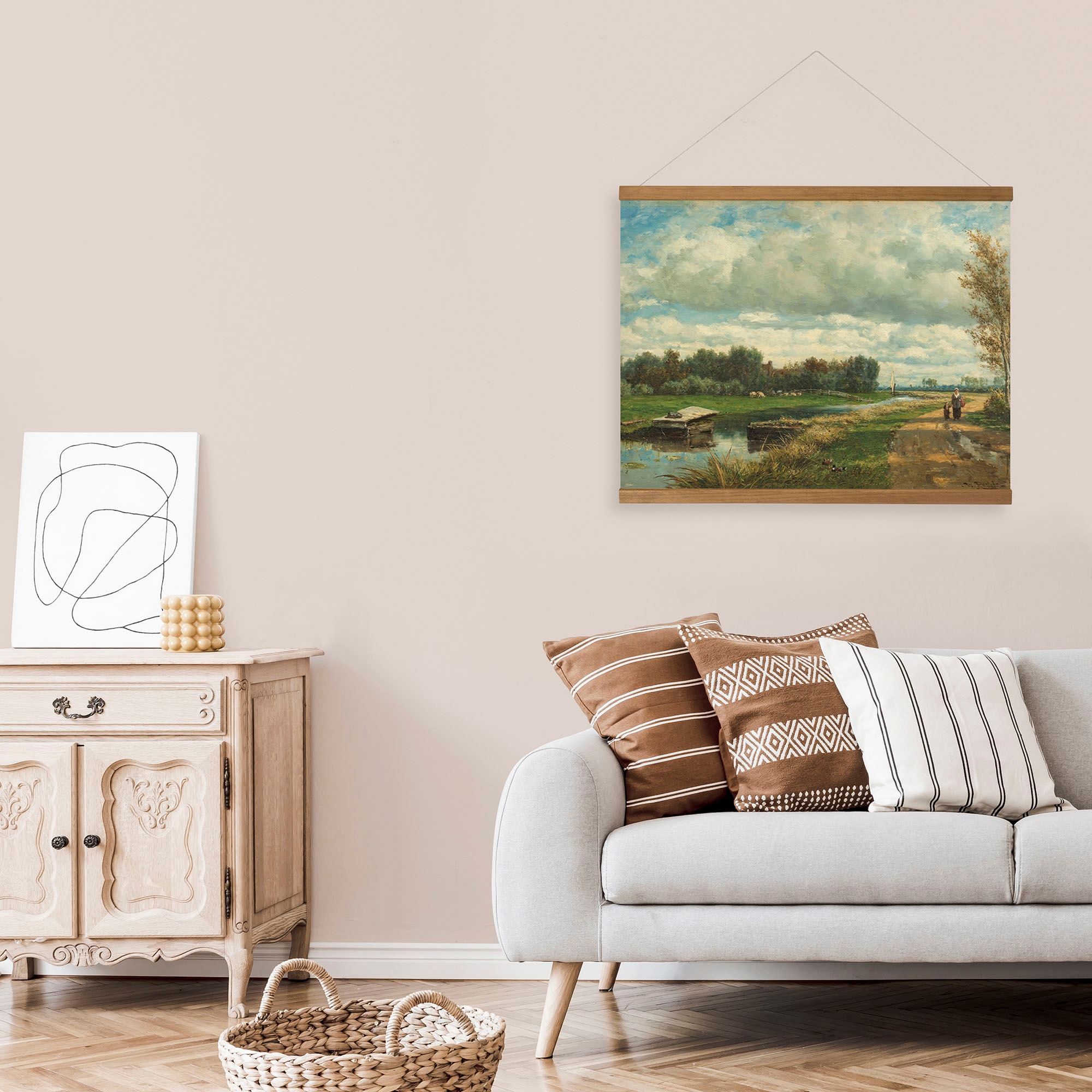 Art for the home Leinwandbild "Dutch Landscape", Art, (1 St.), Hängendes Po günstig online kaufen
