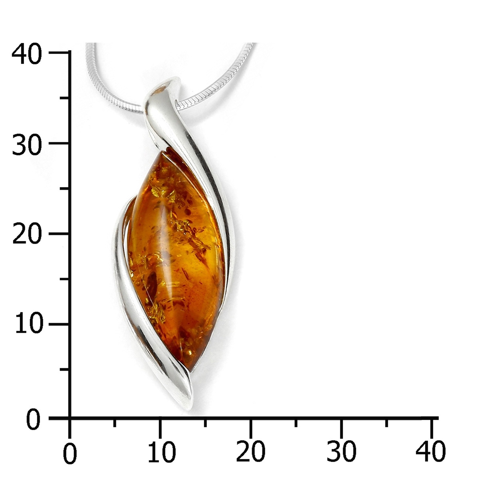 OSTSEE-SCHMUCK Kette mit Anhänger »Ostsee-Schmuck Kette mit Anhänger Patricia«, (2 tlg.)