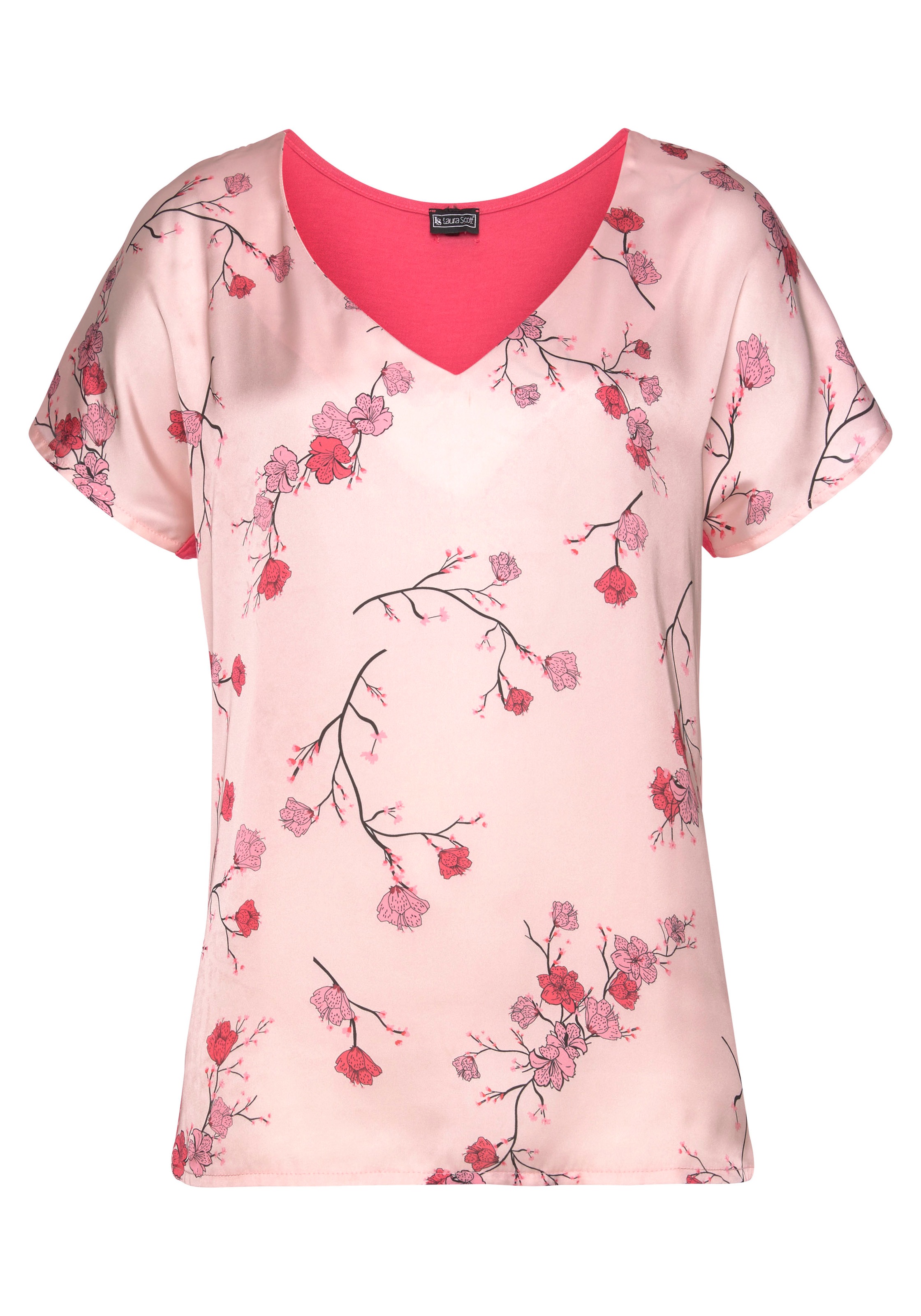 Laura Scott Shirtbluse, im Materialmix - NEUE DRUCKE