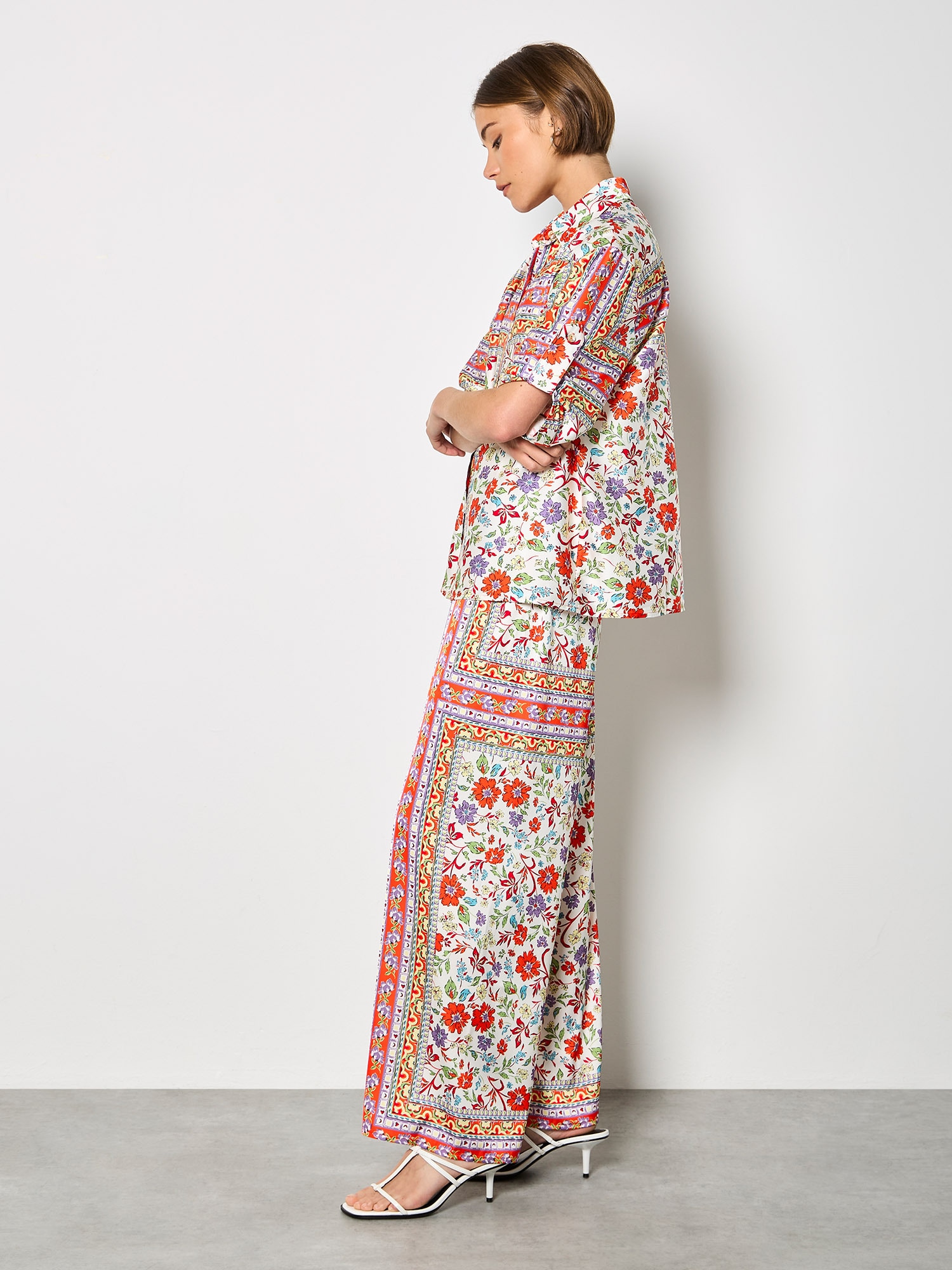 Apricot Palazzohose »Satin-Hose«  mit weitem Bein