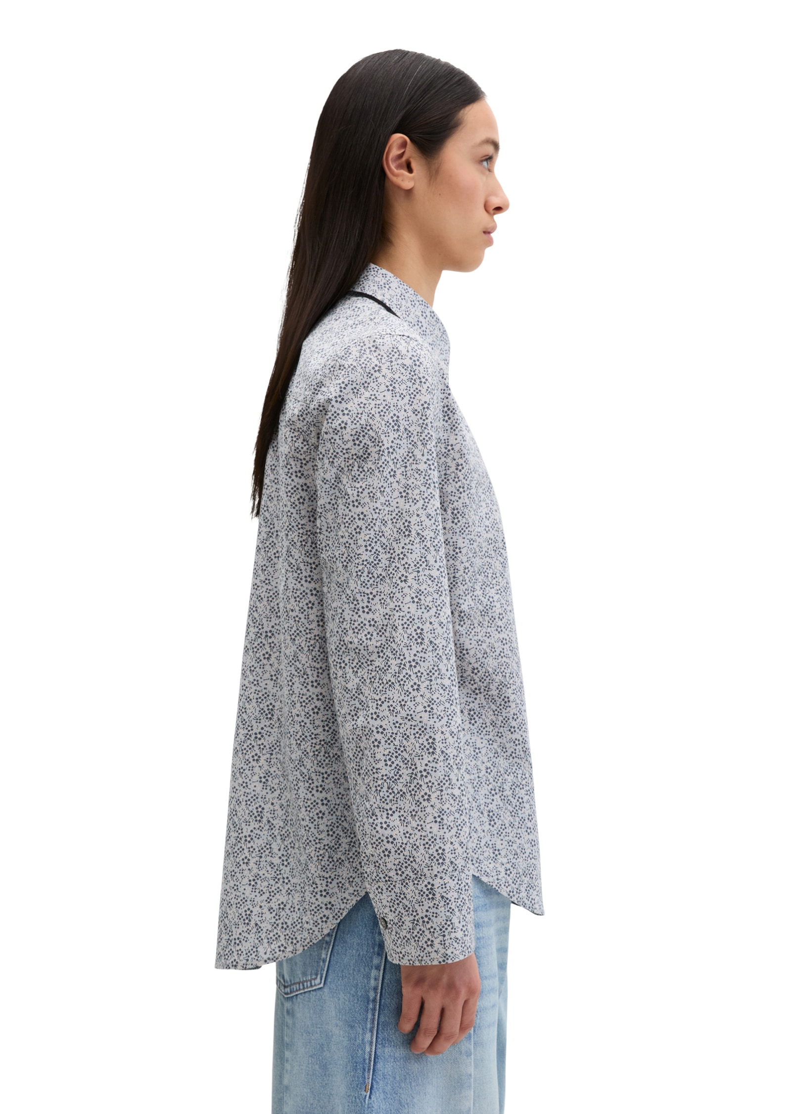 Marc O'Polo Langarmbluse »aus Papertouch-Popeline«