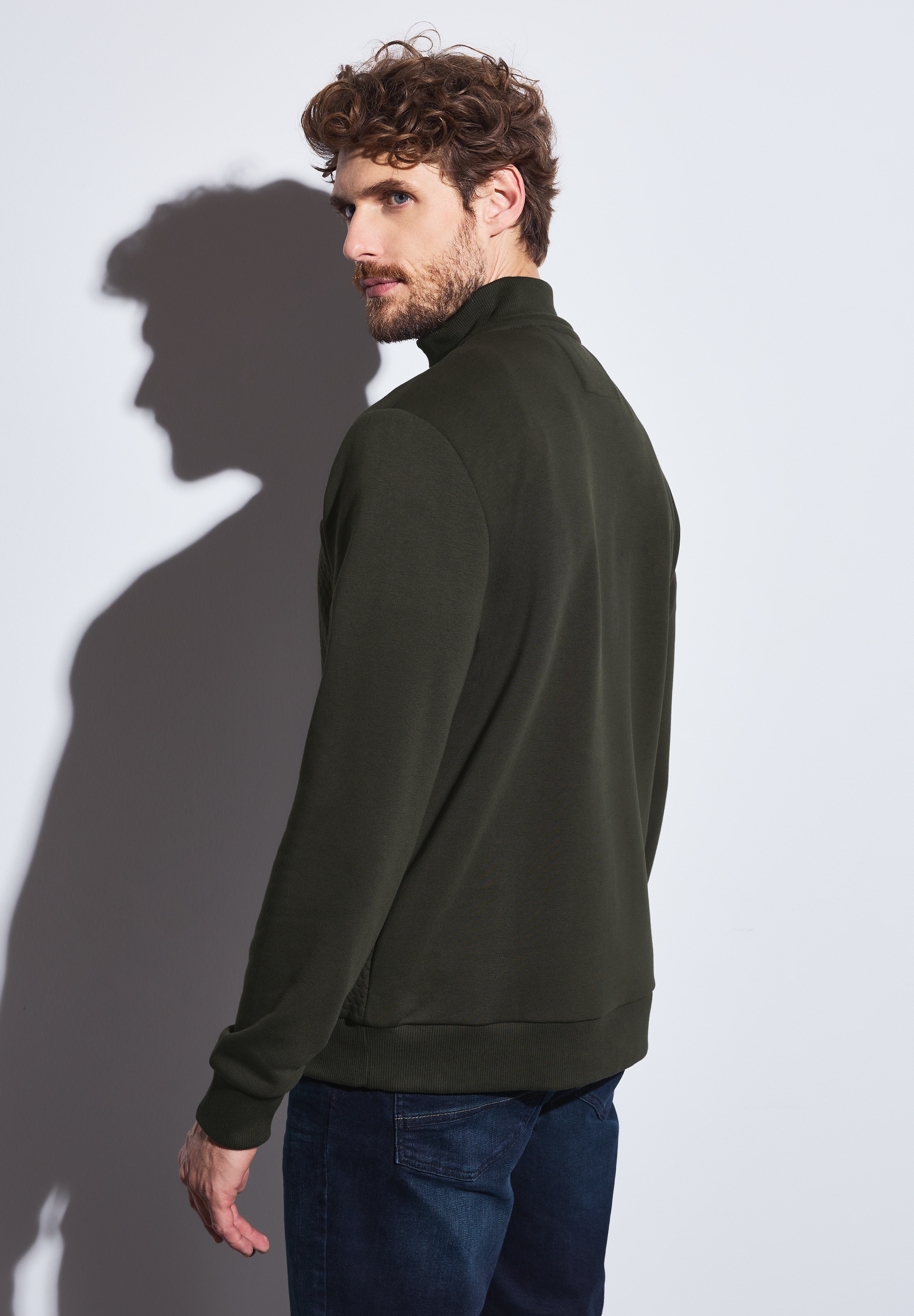 STREET ONE MEN Rollkragenpullover, mit Struktur-Muster