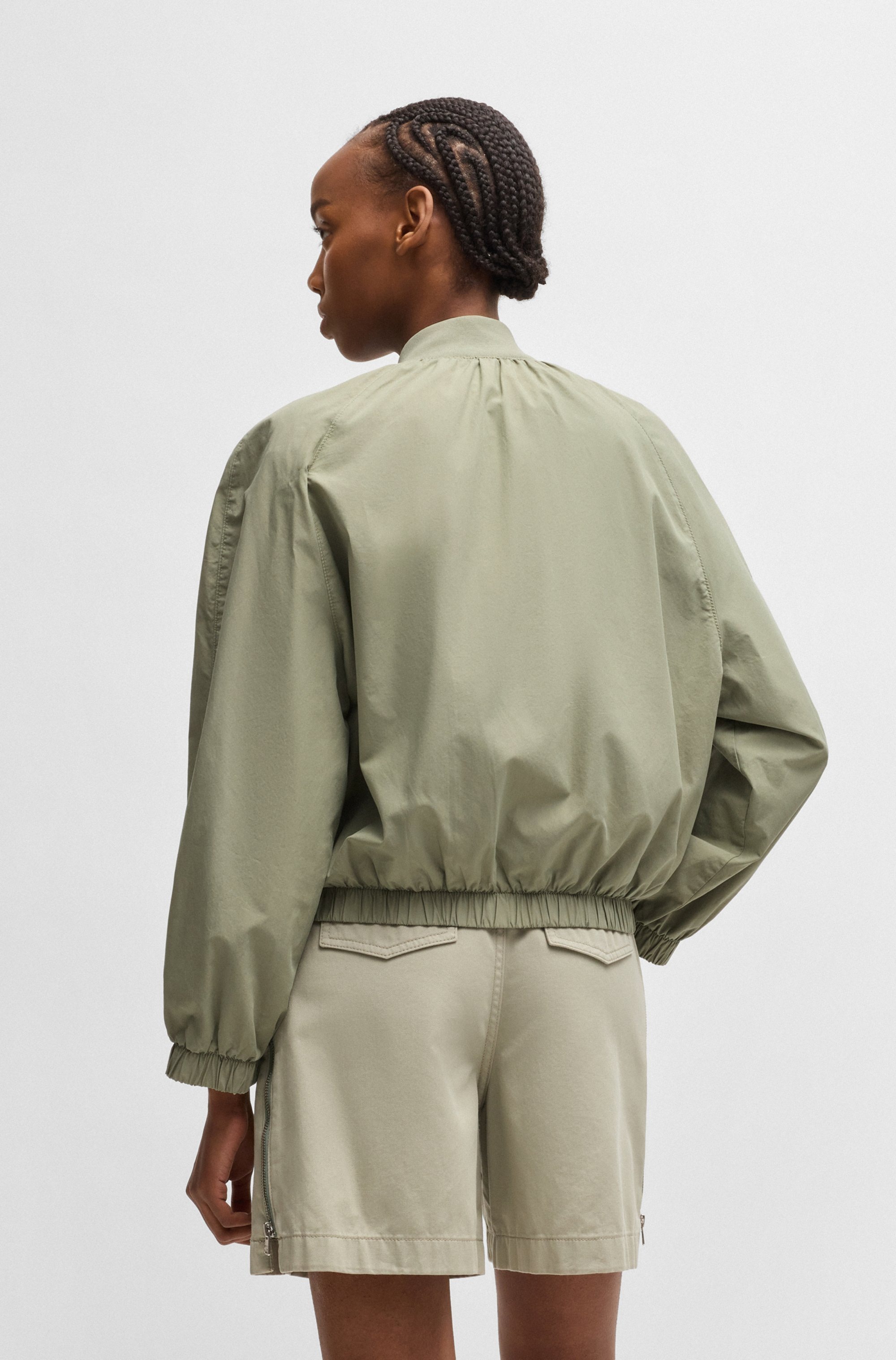 HUGO Blue Kurzblazer "Asata-1-D B", mit Raglanärmeln Bomberjacke Bomber günstig online kaufen