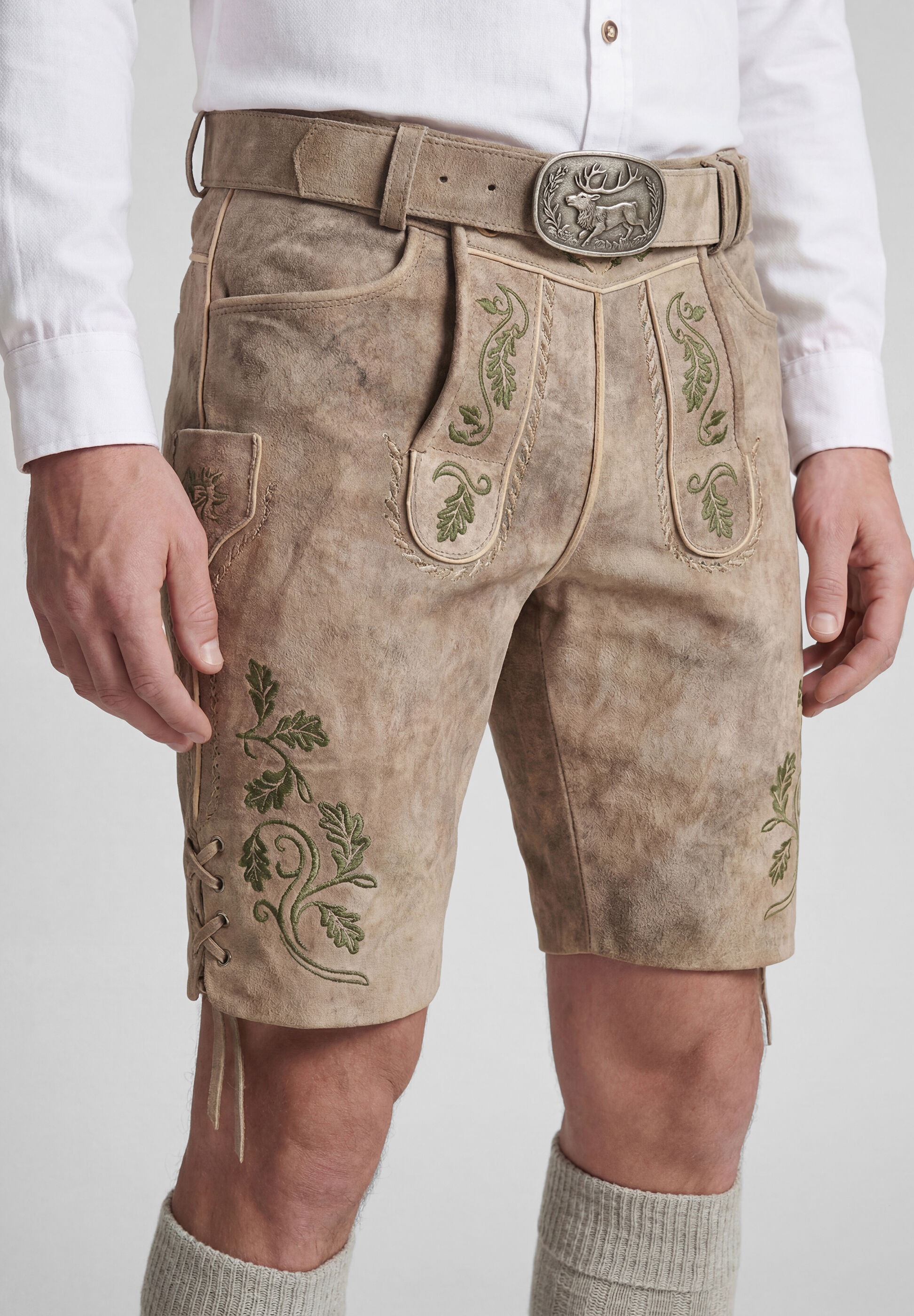 Spieth & Wensky Lederhose »Spieth & Wensky Lederhose Königsjodler«  mit passendem Gürtel
