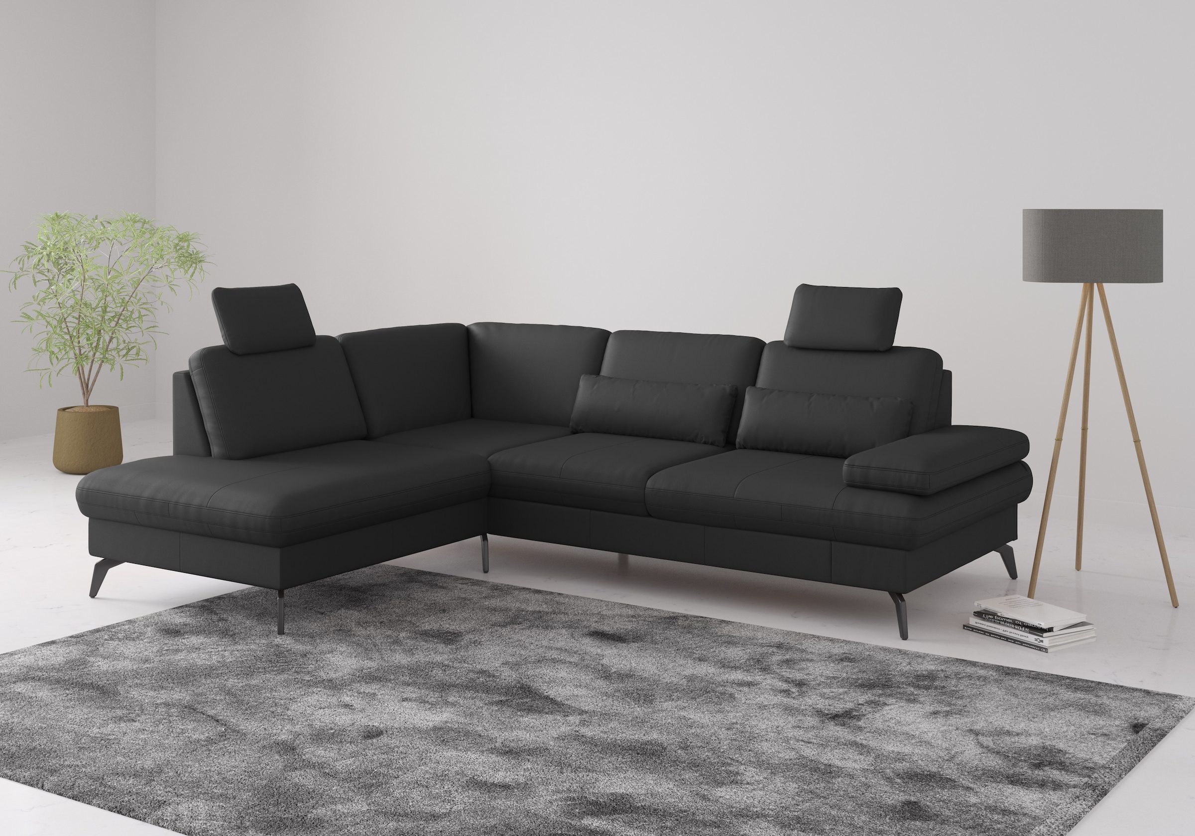 sit&more Ecksofa "Morris L-Form", Inkl.Sitztiefenverstellung und Armteilver günstig online kaufen