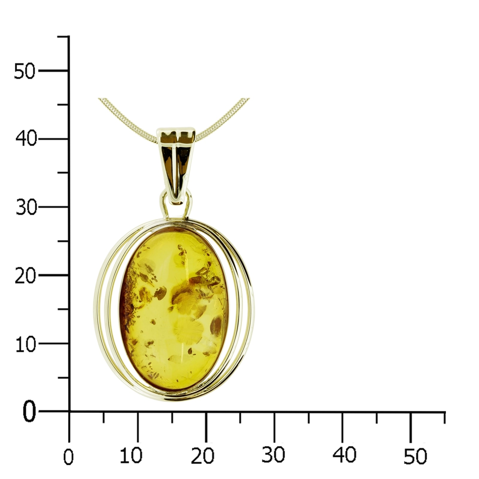 OSTSEE-SCHMUCK Kette und Anhänger Set »- Luisa - Gold 333/000 - Bernstein«