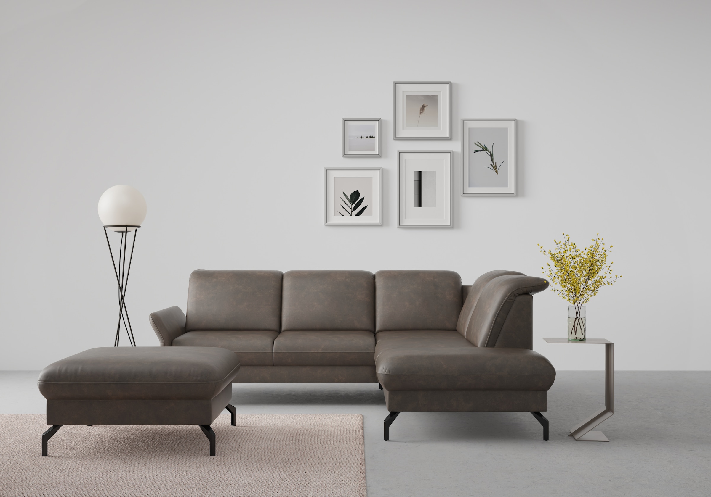 sit&more Ecksofa "Fashion L-Form" wahlweise mit Kopfteilverstellung und Vor günstig online kaufen