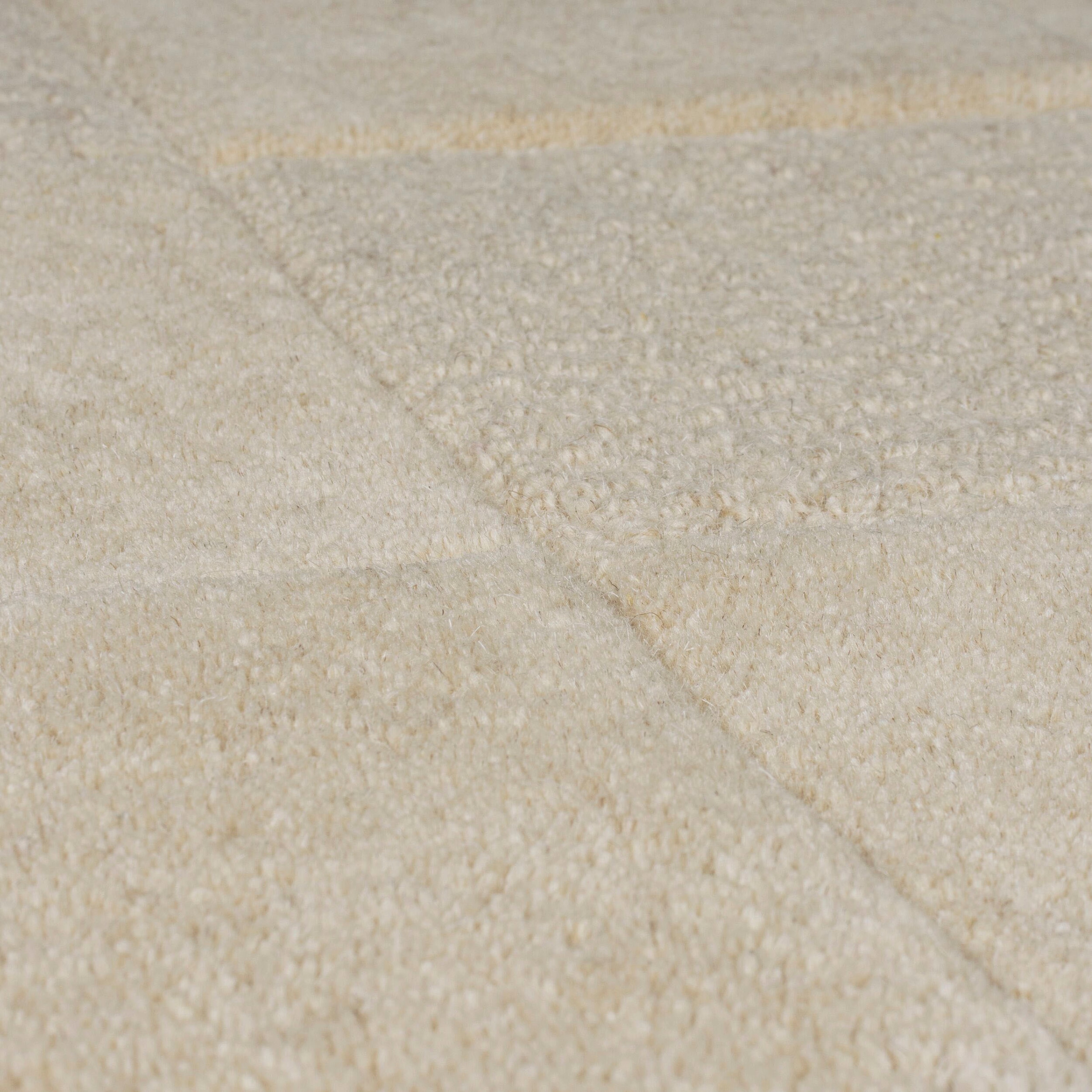 FLAIR RUGS Wollteppich »Checkboard«, rechteckig, 10 mm Höhe