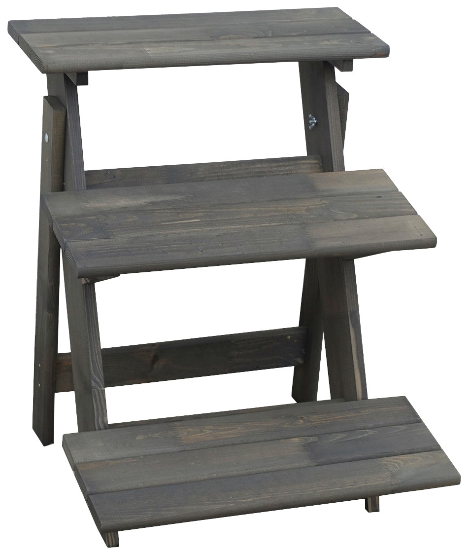 promadino Pflanzentreppe "Blumentreppe klein, grau", BxTxH: 50x60x56 cm günstig online kaufen