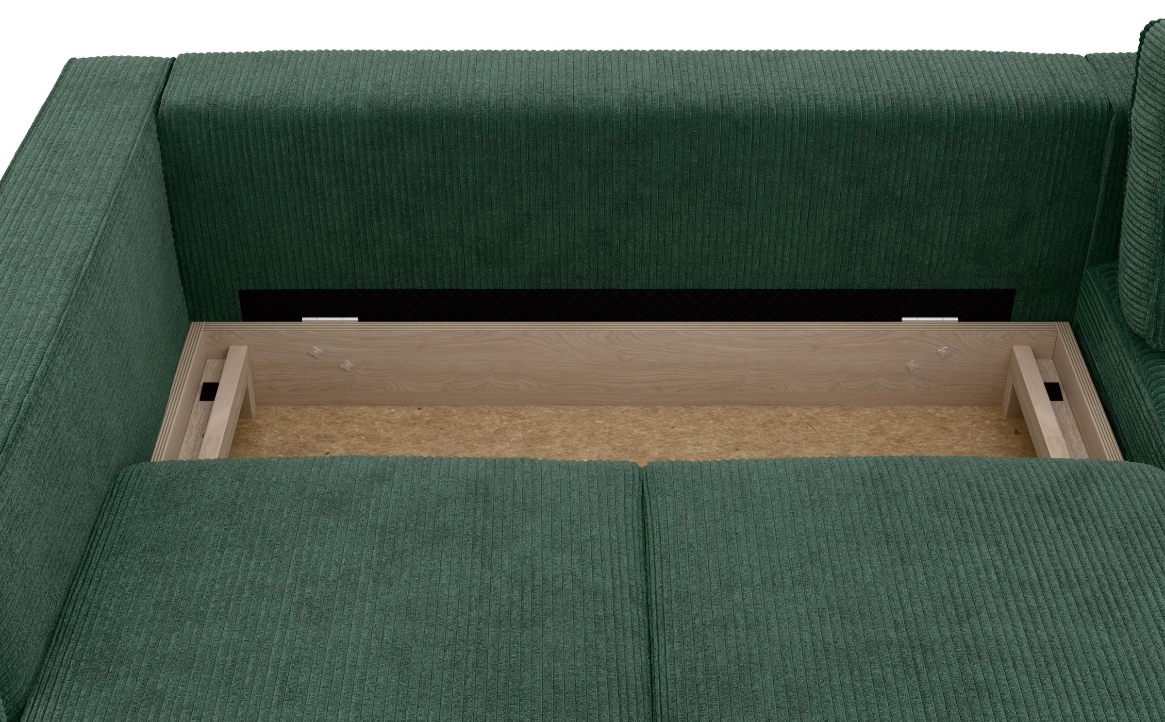 TRENDMANUFAKTUR Ecksofa »Watkins, Couch wahlweise mit Schlaffunktion & Bettkasten, auch in Cord«, Recamiere beidseitig montierbar, Sofa in L-Form, Breite 232 cm