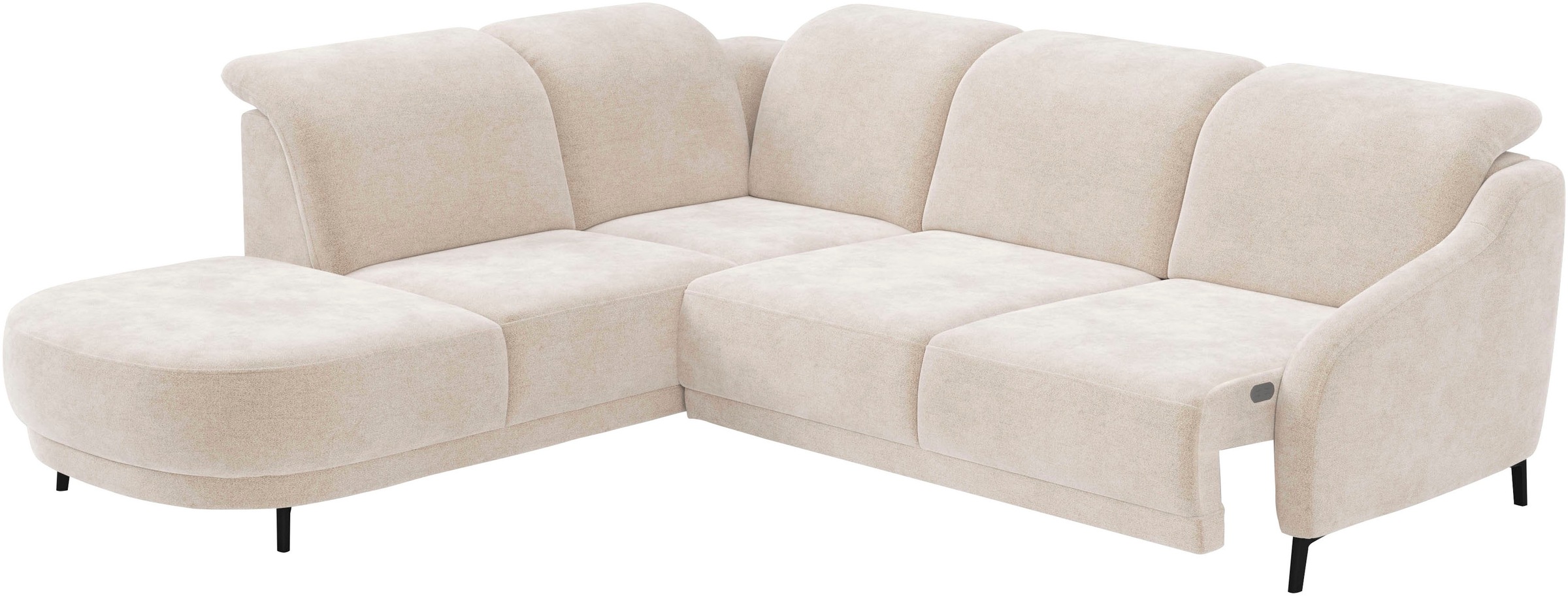 sit&more Ecksofa »Blues L-Form«, wahlweise mit Klapptisch und USB