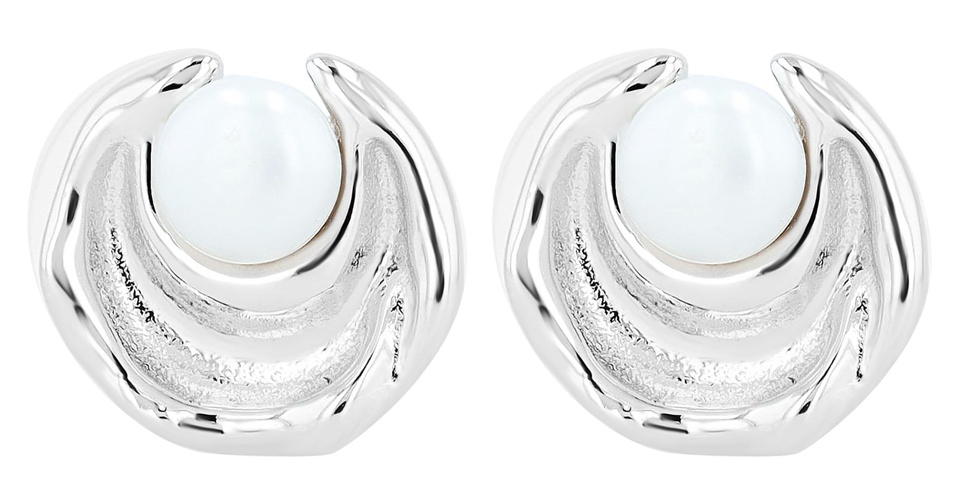 Adelia´s Paar Ohrhänger »Damen Ohrringe – Ohrstecker aus 925 Silber mit Süßwasserperle« Perfekt als Geschenk zum Weihnachten