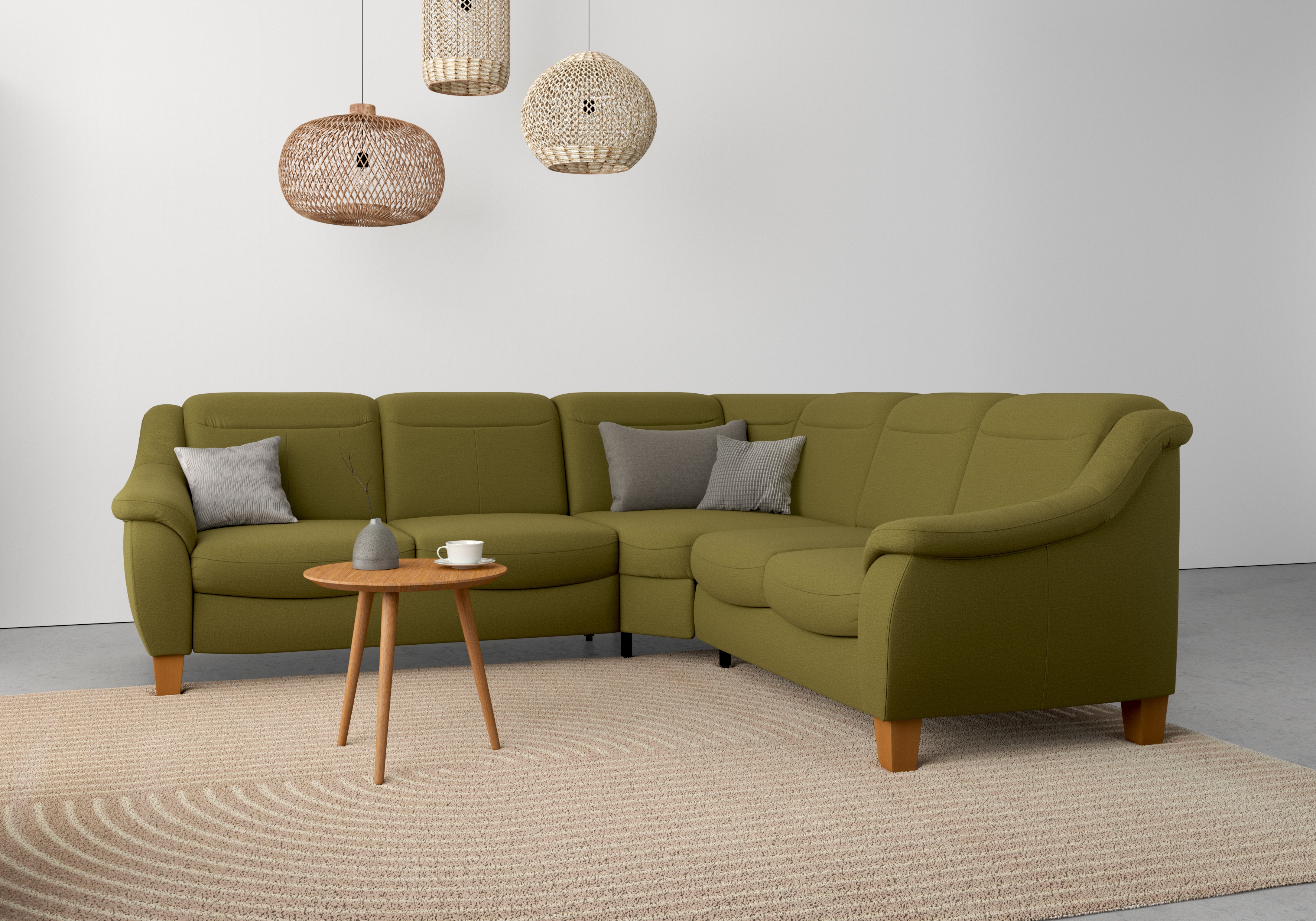 OTTO home Ecksofa "Caldera L-Form" Federkern, optional Kopfteilverstellung, Schlaffunktion & Bettkasten