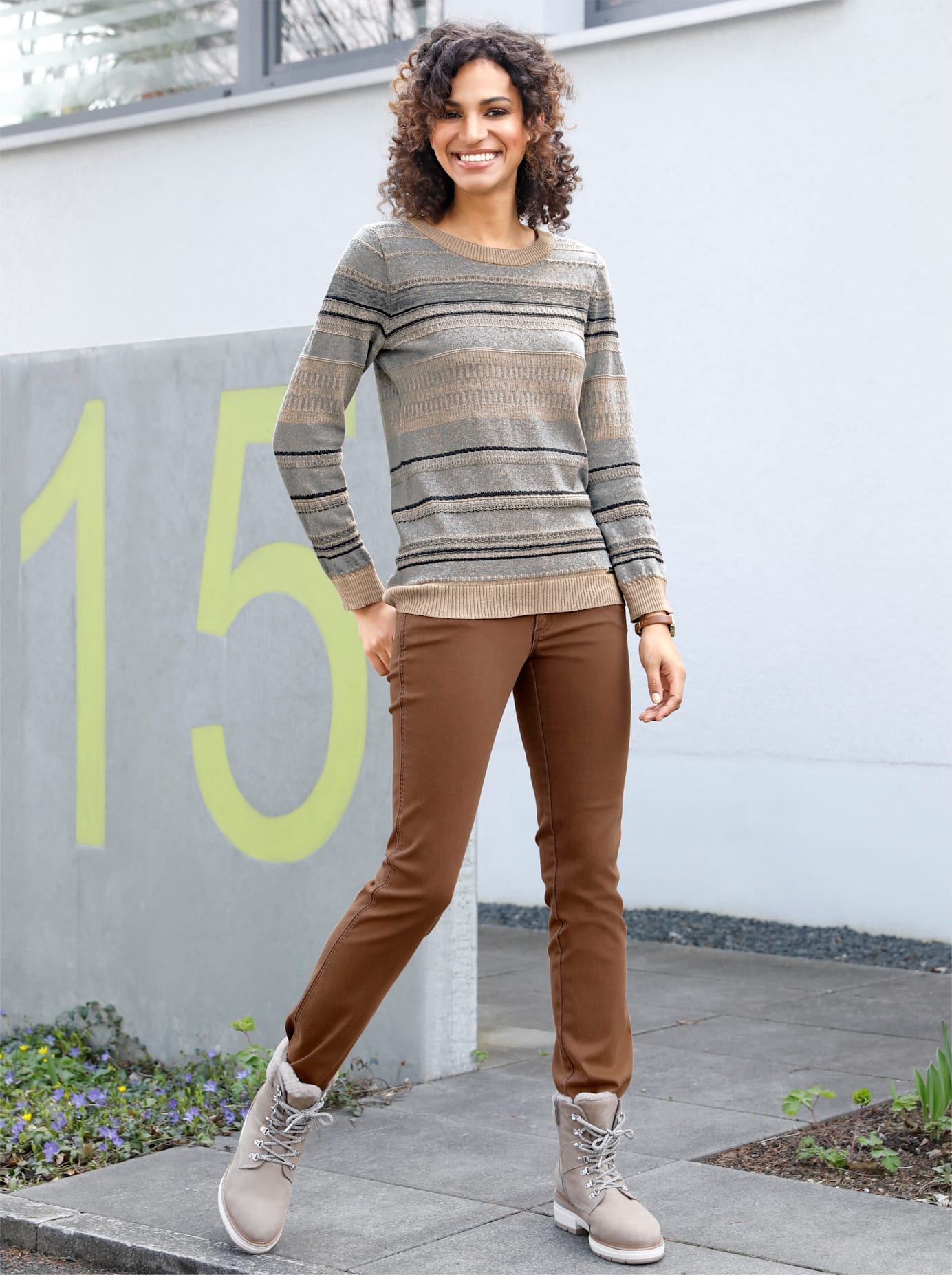 Casual Looks Bequeme Jeans, (1 tlg.)