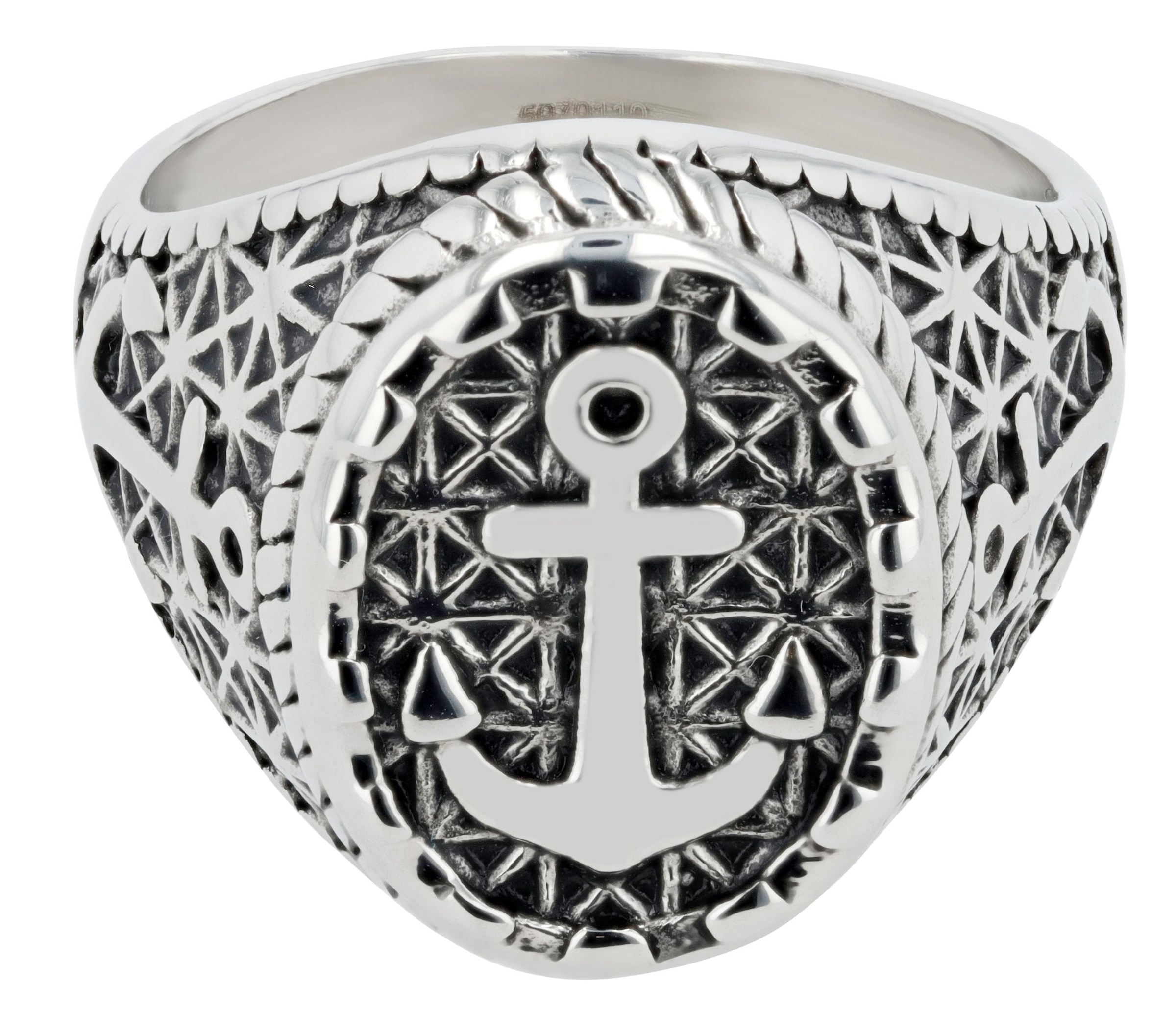 Fingerring ADELIA´S "Herren Ring aus Edelstahl" Gr. 64, silber, Fingerringe, Herren, 64, Edelstahl, Fingerring