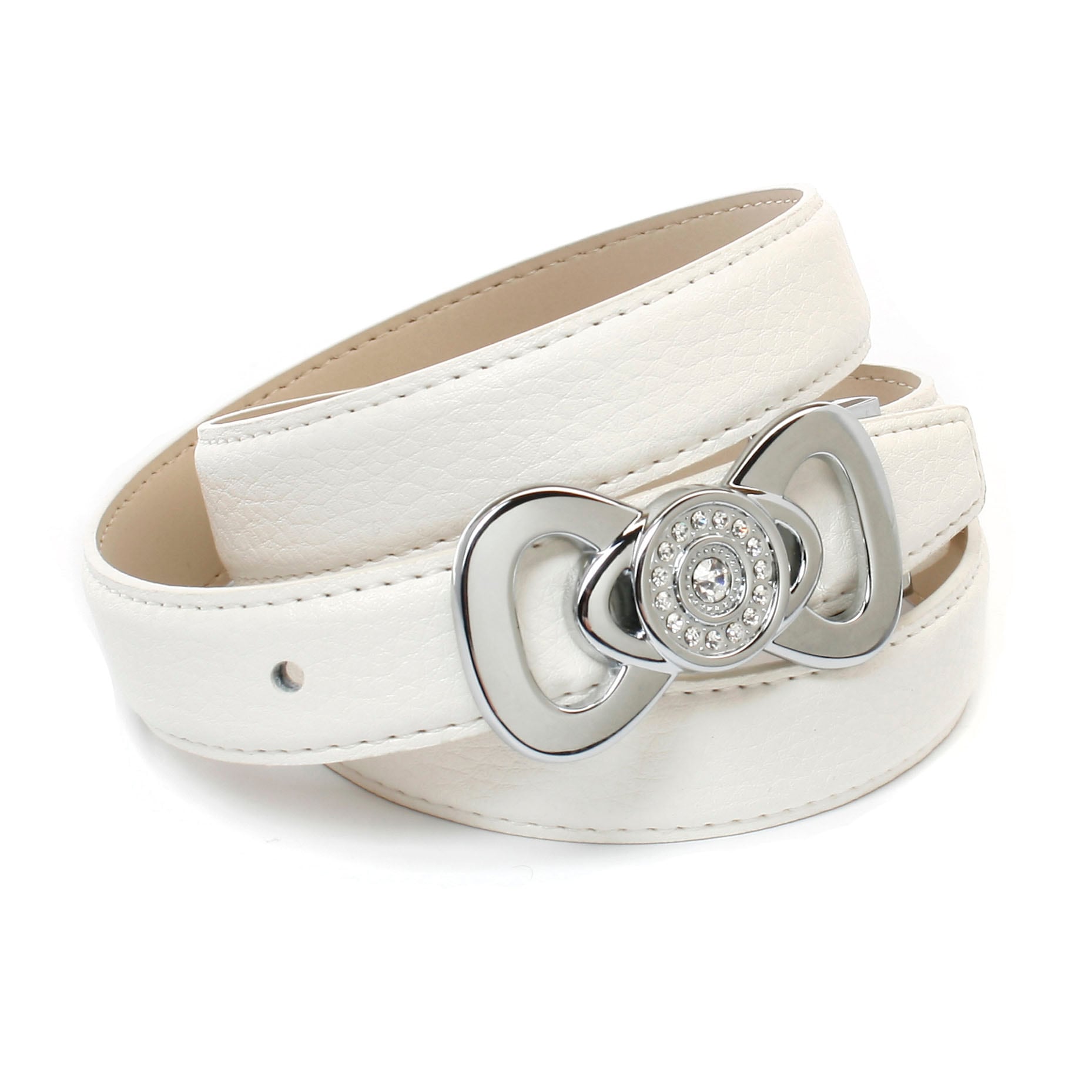 Anthoni Crown Ledergürtel, Stilvoller Gürtel in weiß online kaufen | BAUR