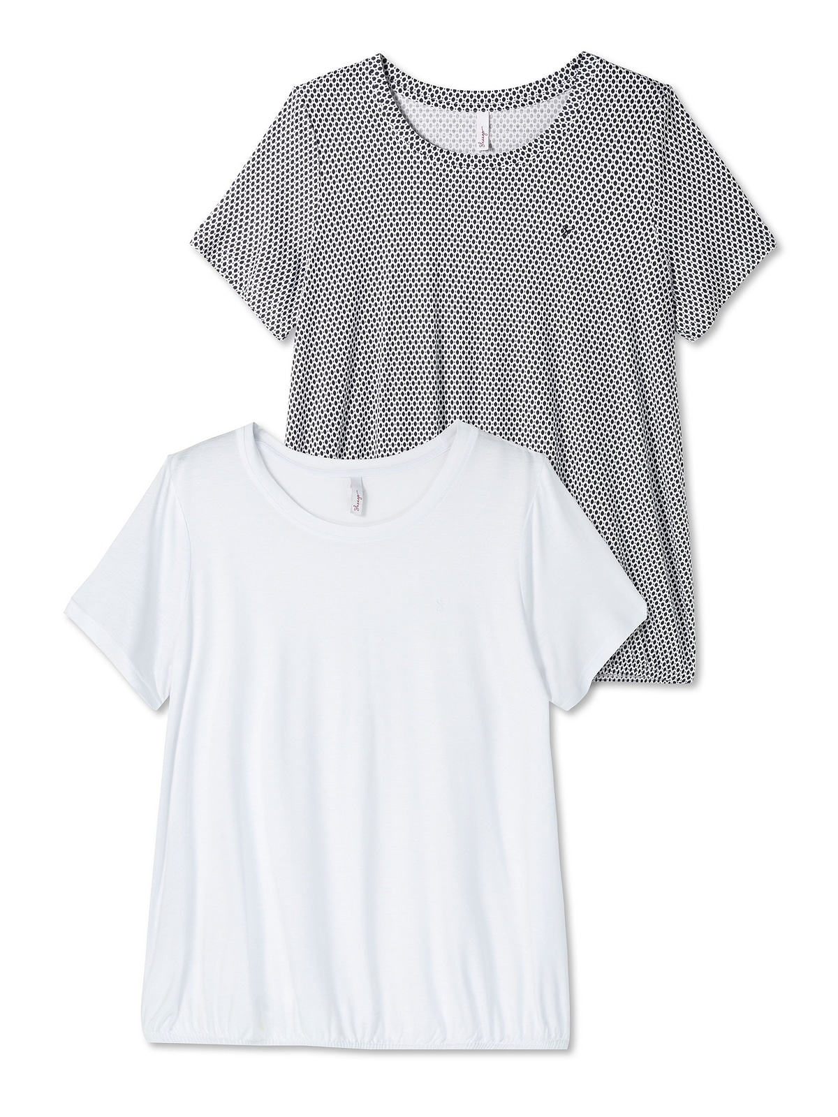 Sheego T-Shirt »Große Größen«, im Doppelpack, mit Rundhalsausschnitt